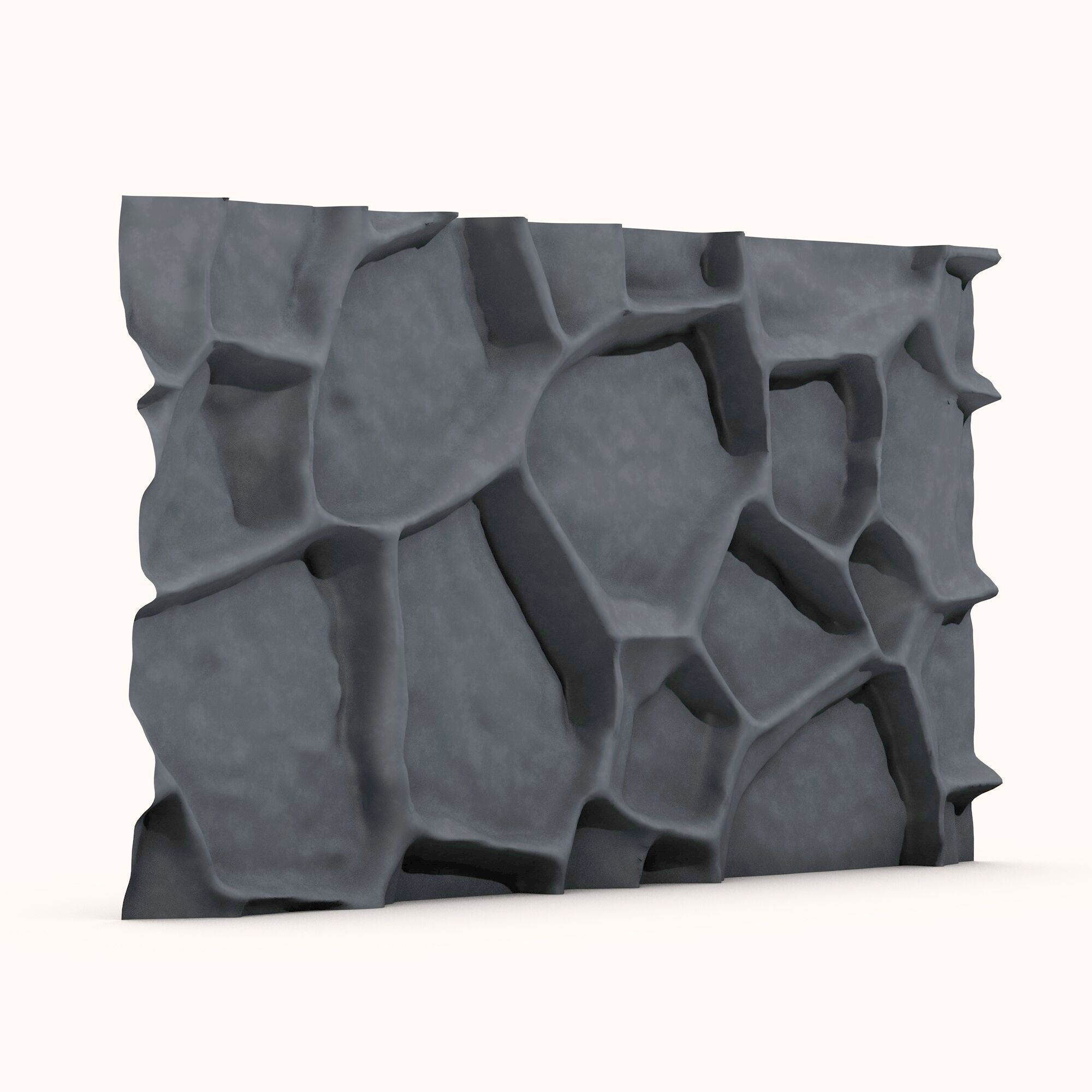 Stone wall 124 3D model_4