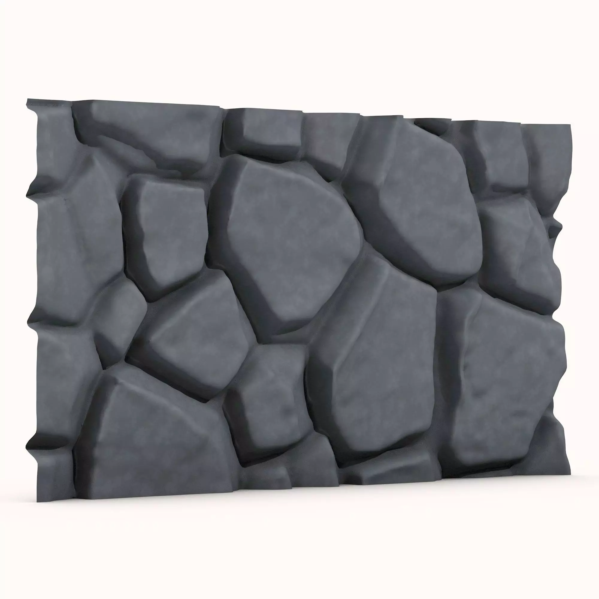 Stone wall 124 3D model_0