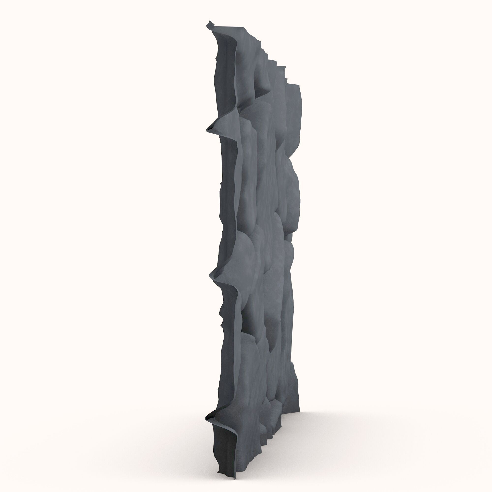 Stone wall 124 3D model_2