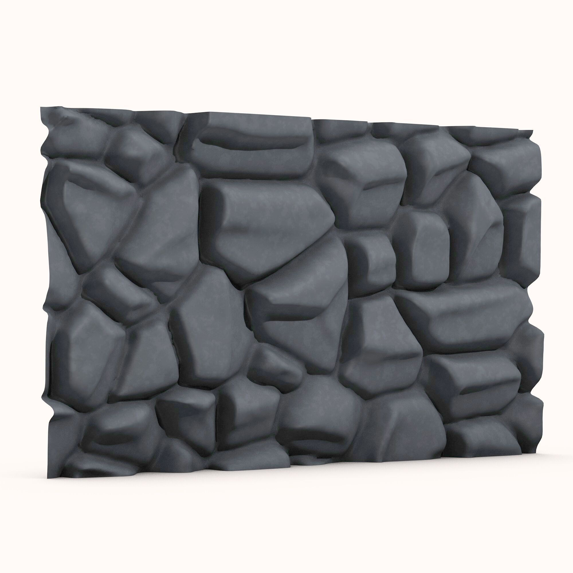 Stone wall 123 3D model_1