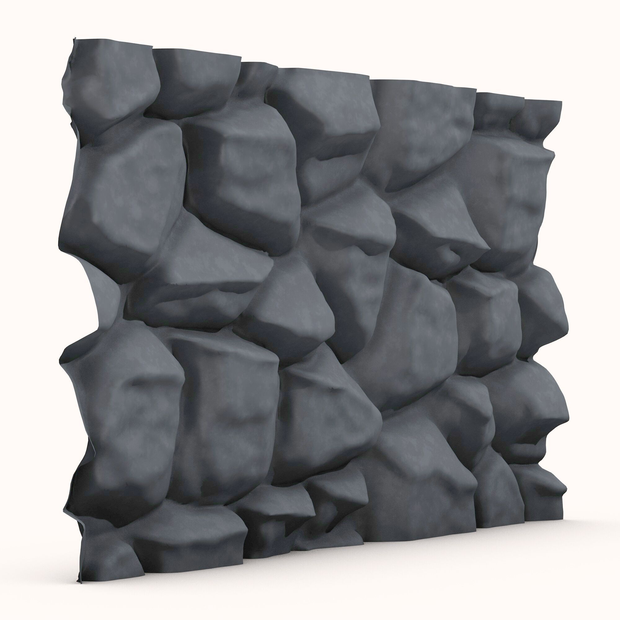 Stone wall 122 3D model_1