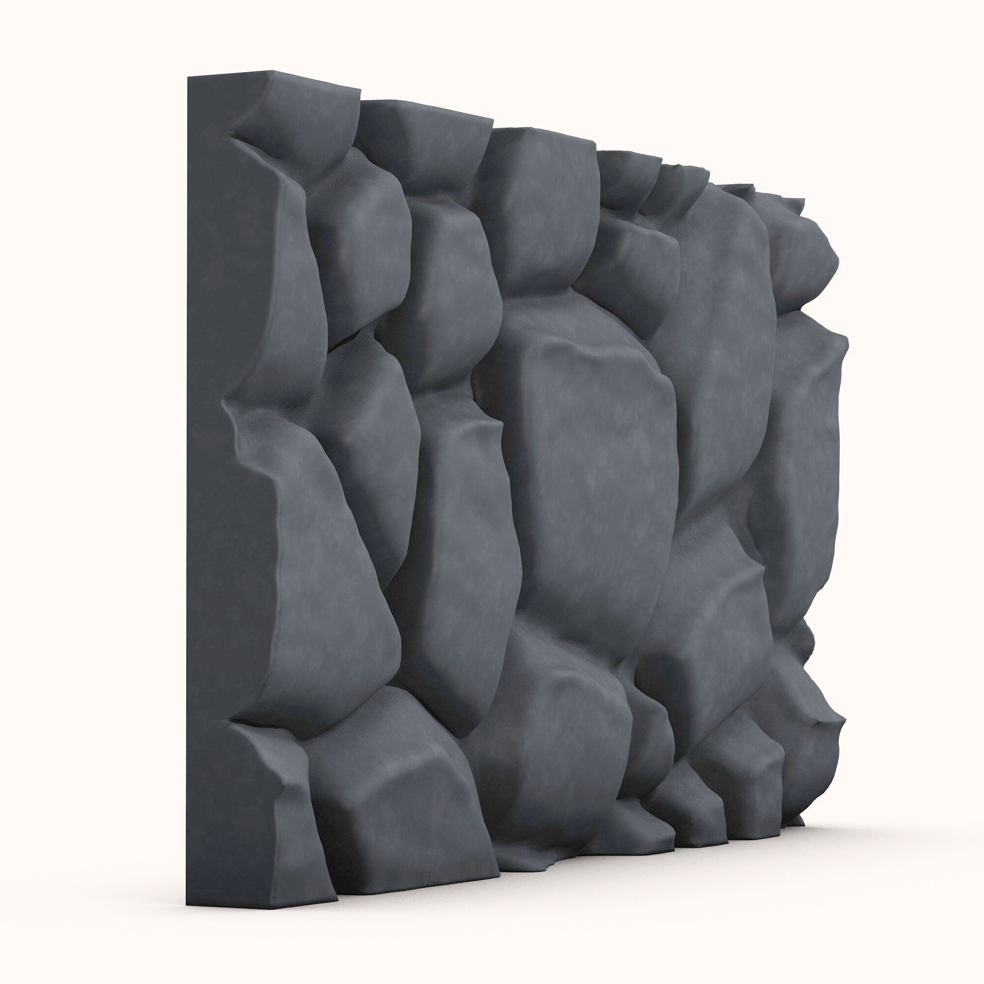 Stone wall 120 3D model_1
