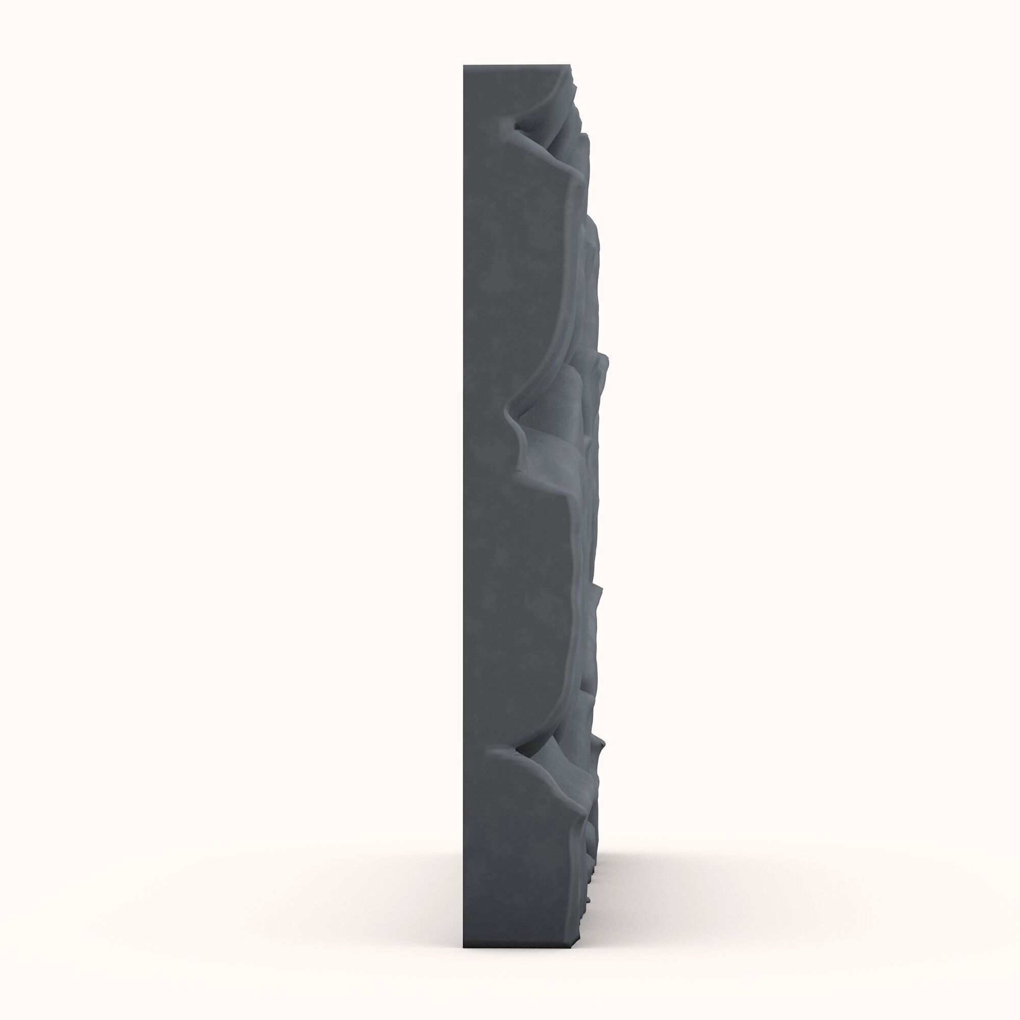 Stone wall 120 3D model_2