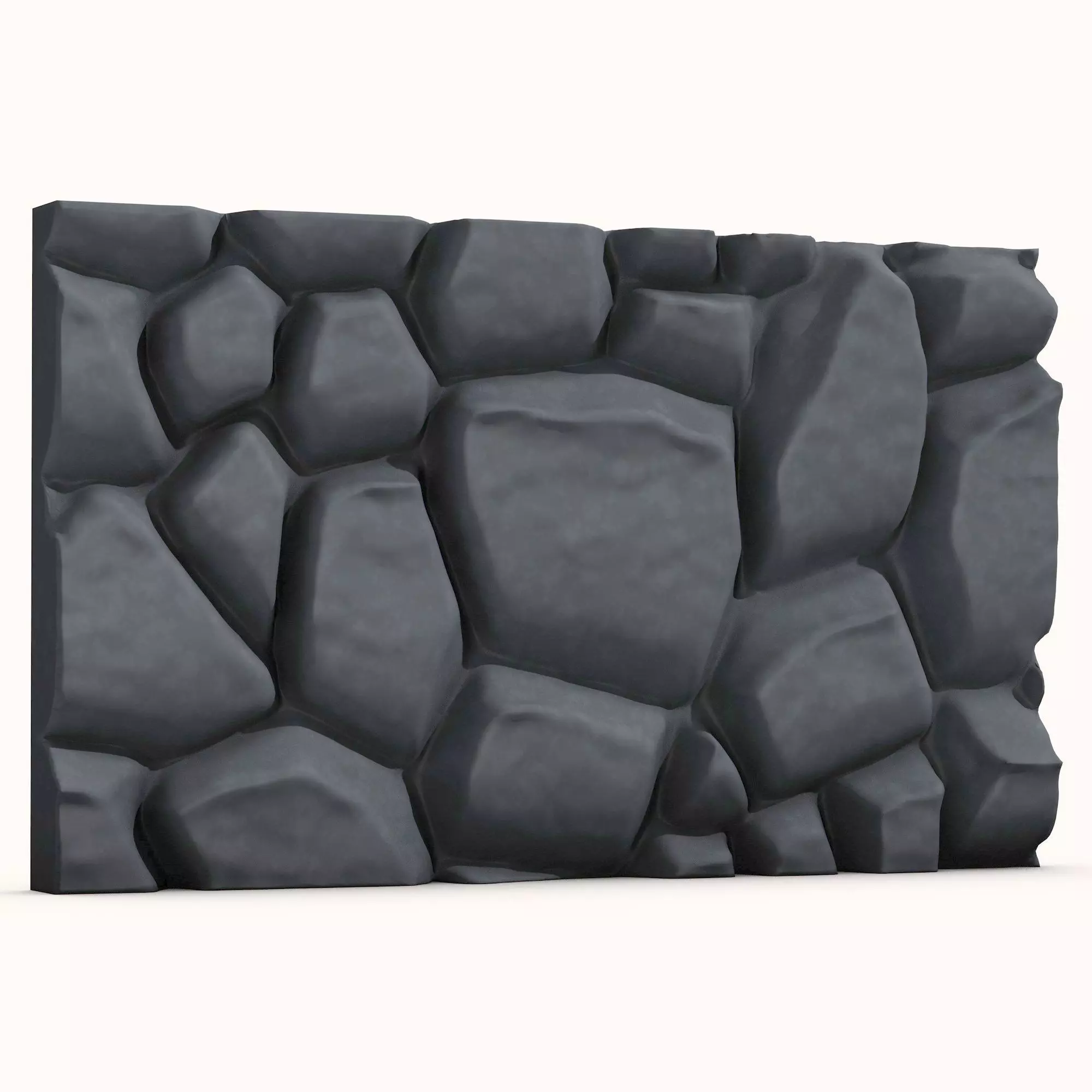 Stone wall 120 3D model_0