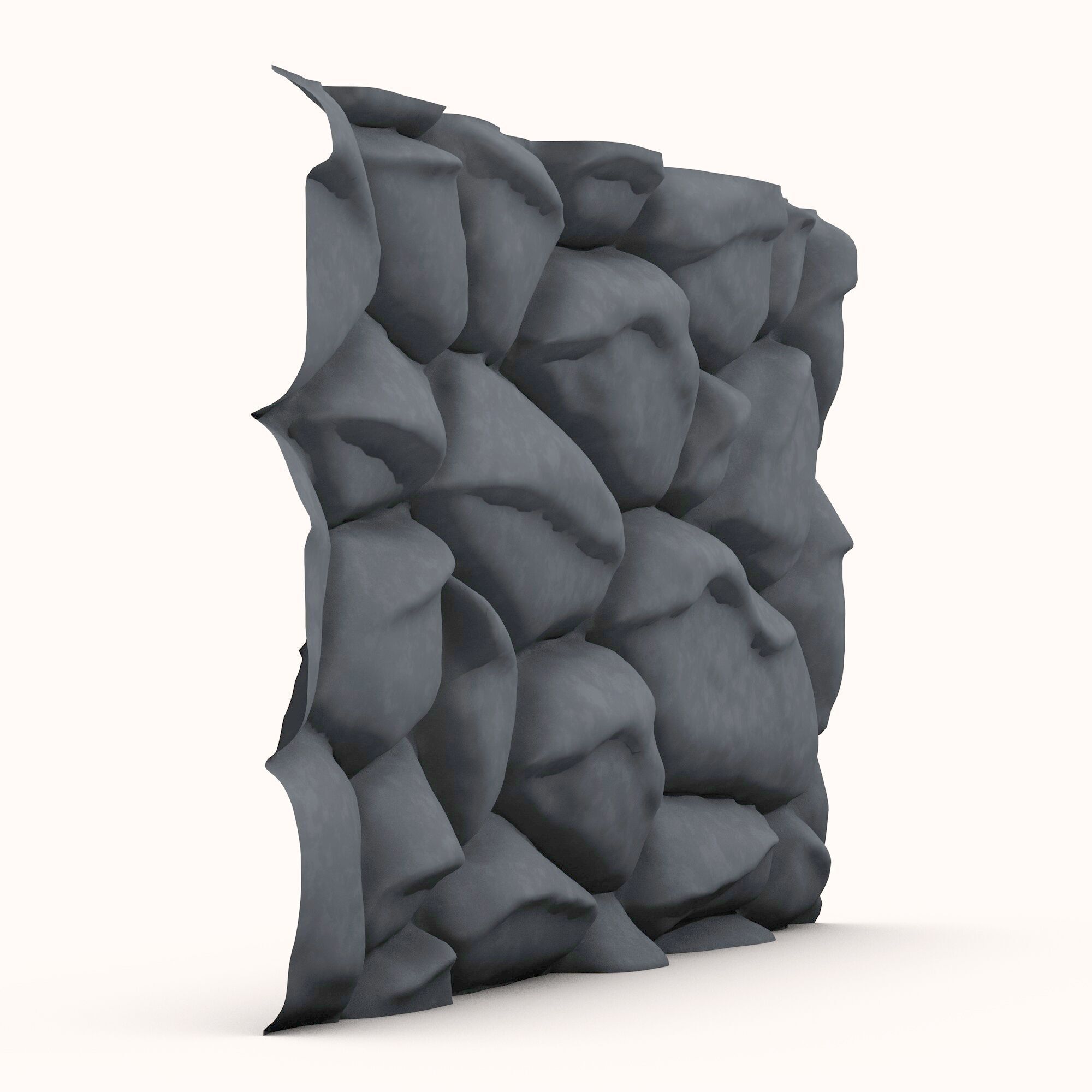Stone wall 119 3D model_1