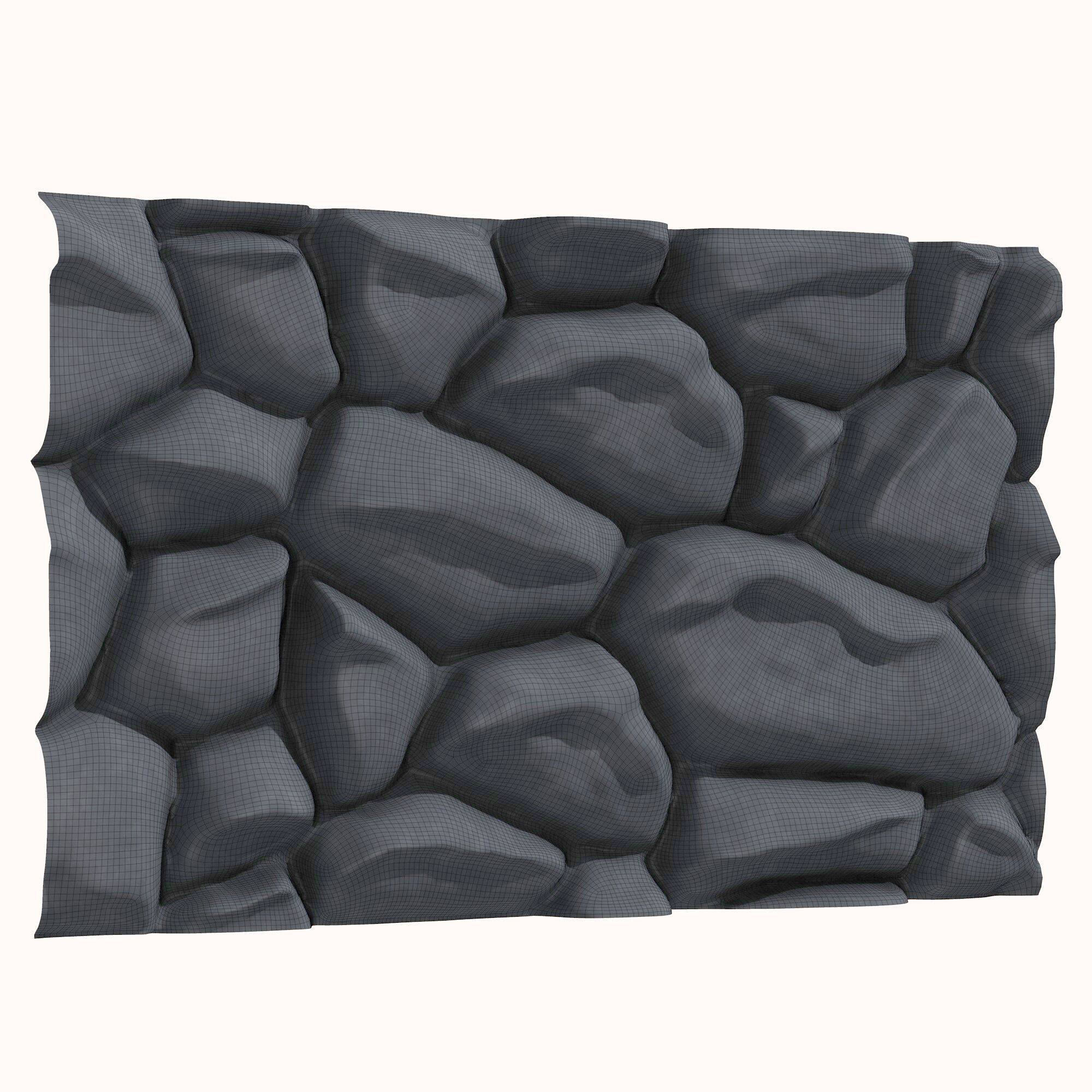 Stone wall 119 3D model_6