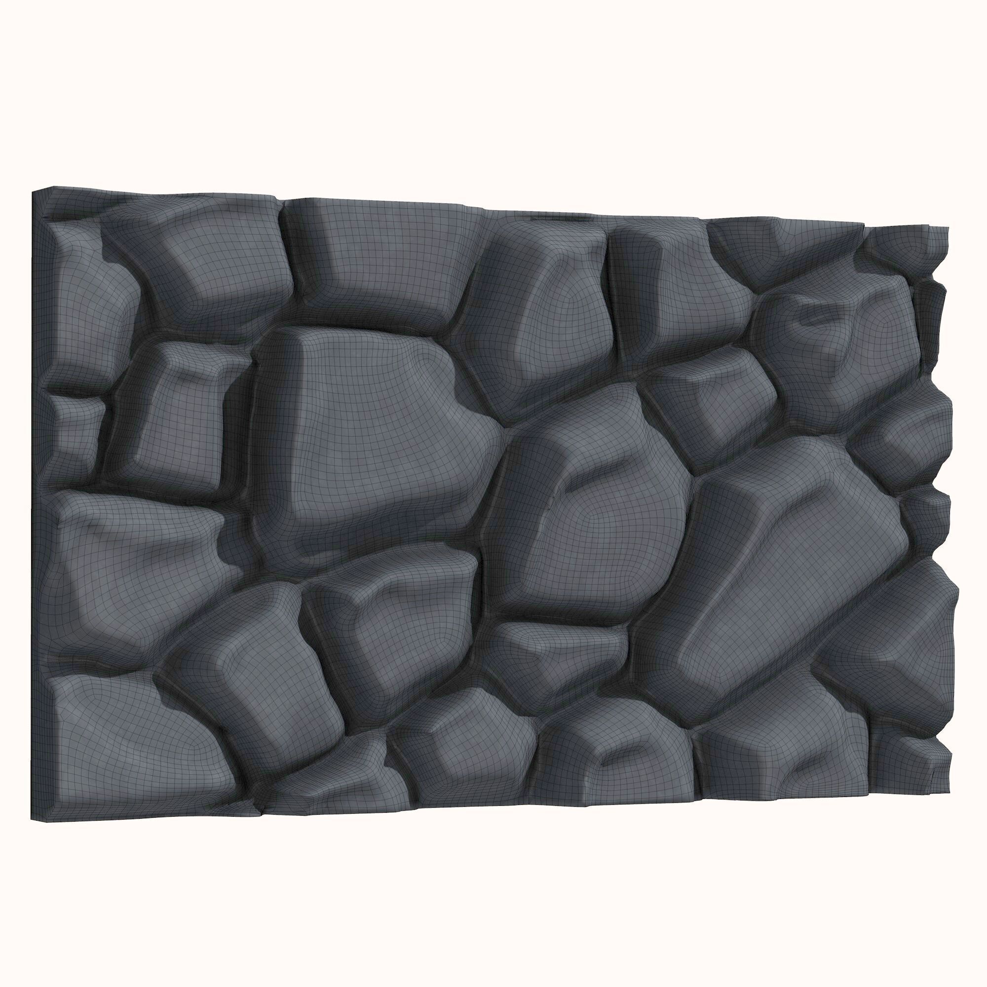 Stone wall 115 3D model_5