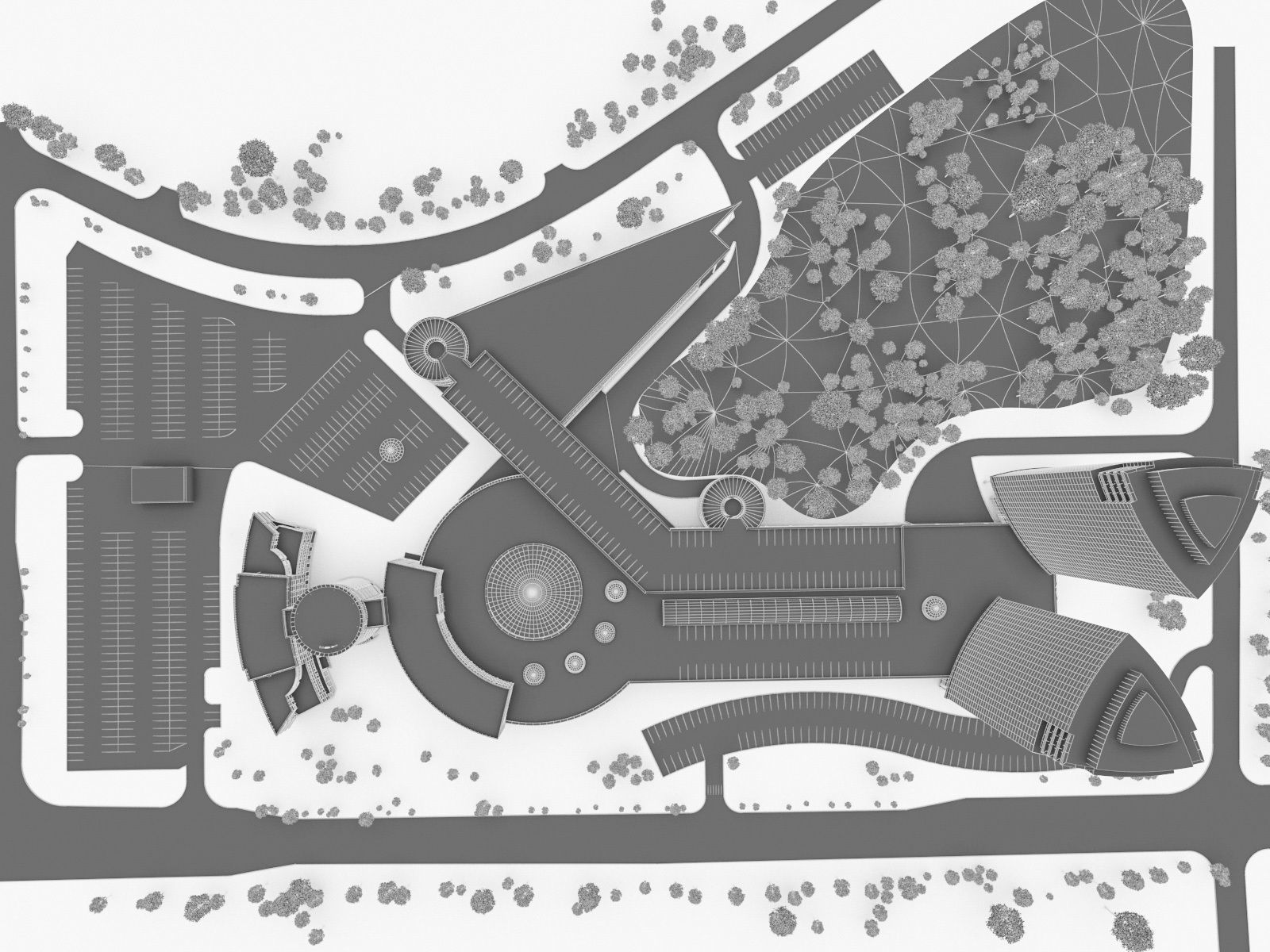 High-rise Office Building 05 Low-poly 3D model_11