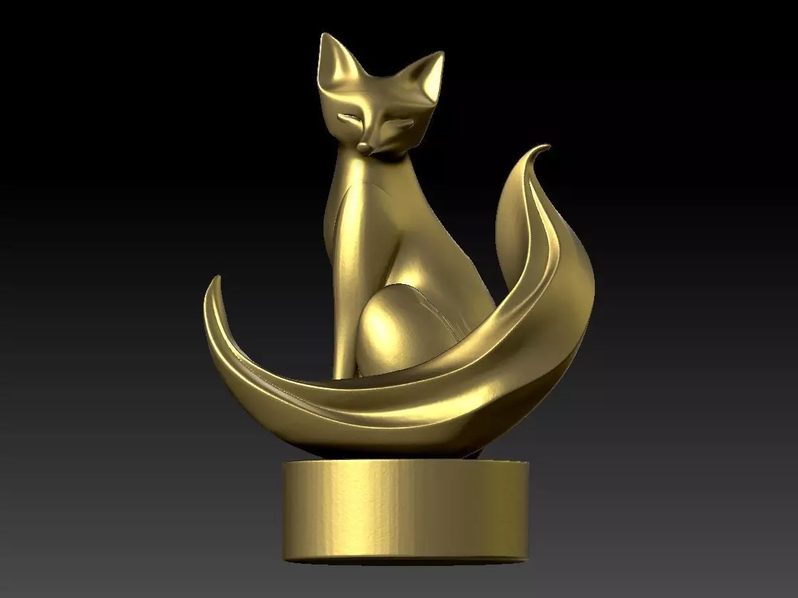 Fox decoration - Display - decor - statue 3D print model