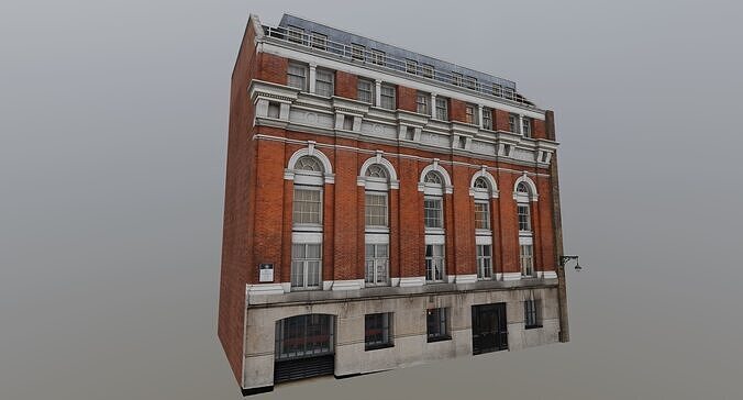 London Building Pack Low-poly 3D model 5
