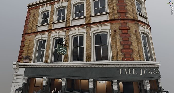 London Building Pack Low-poly 3D model 3