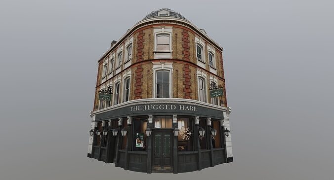 London Building Pack Low-poly 3D model 2