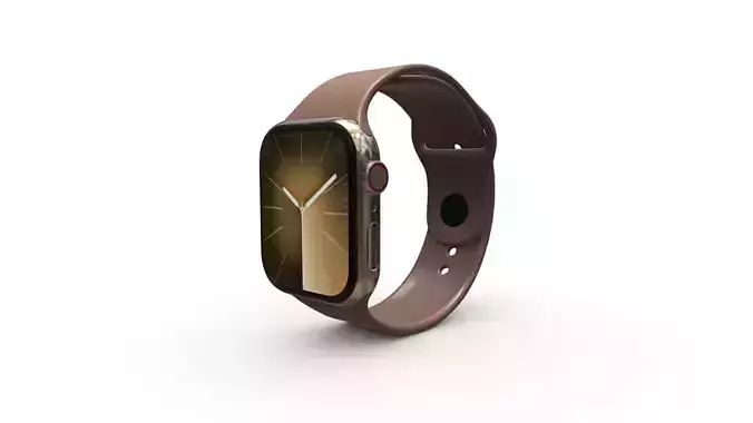 Apple Watch Series 9 Starlight 3D model