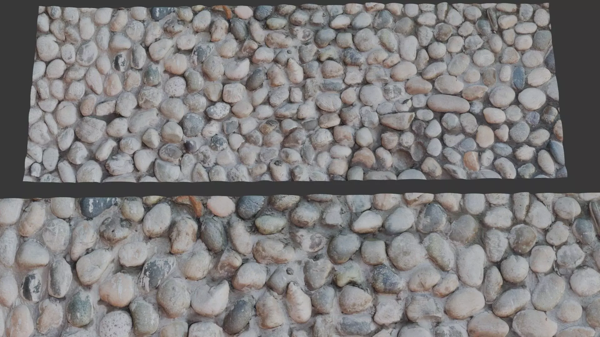 Photorealistic Cobblestone Ground 3D Sca Low-poly 3D model