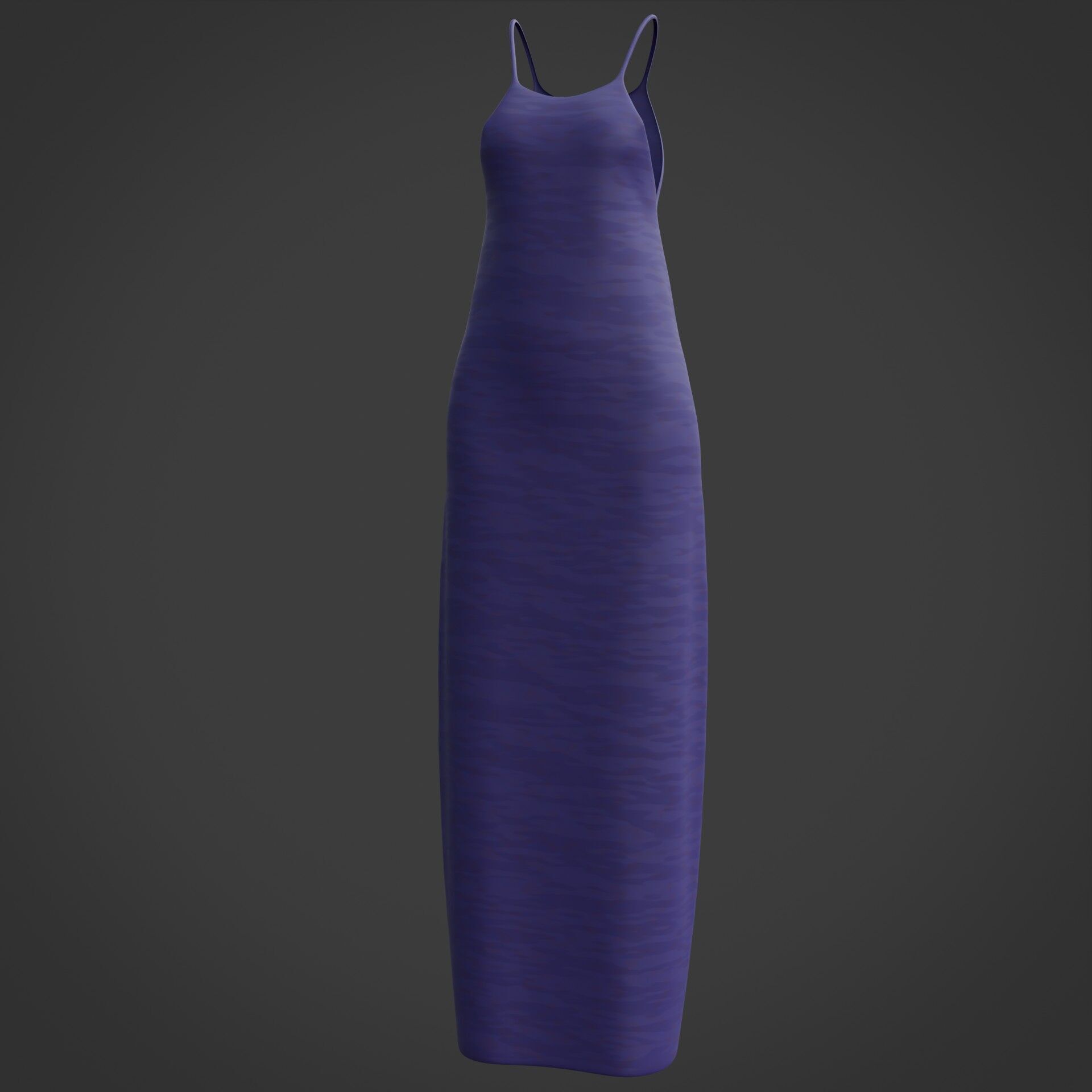 3D Female Gown - Sleeveless Dress Low-poly 3D model_18