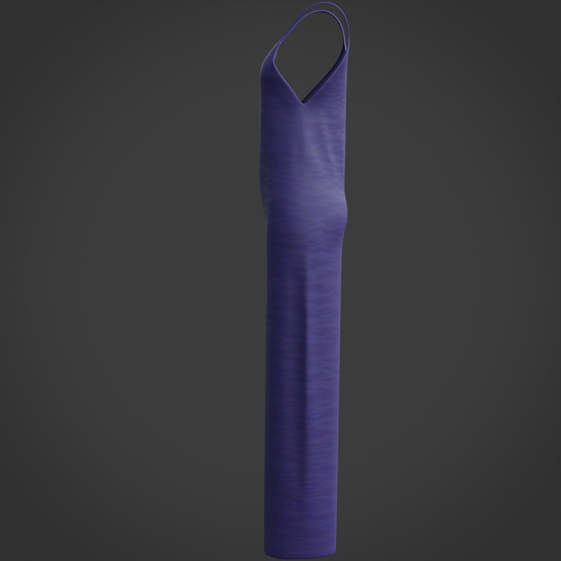 3D Female Gown - Sleeveless Dress Low-poly 3D model_14