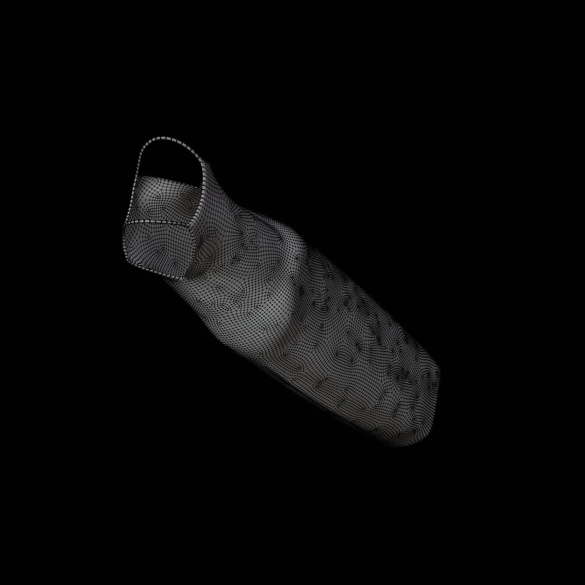 3D Female Gown - Sleeveless Dress Low-poly 3D model_22