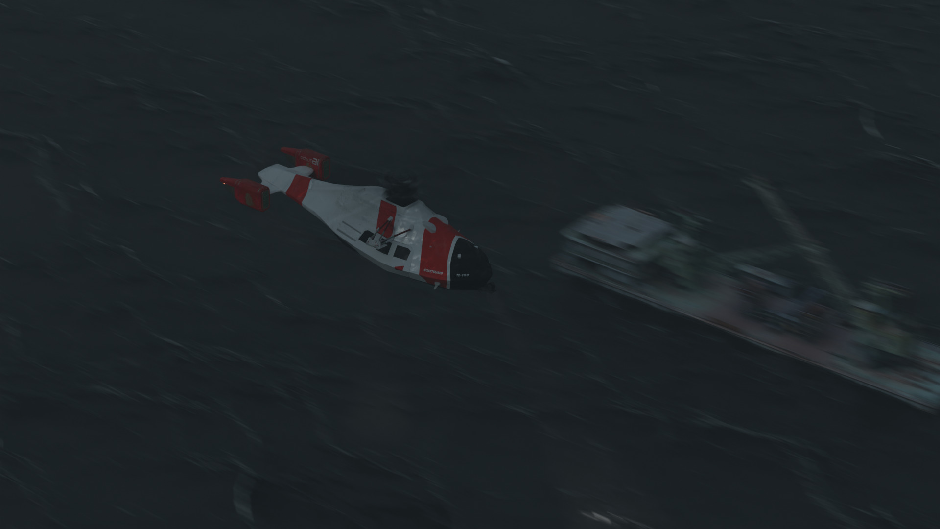 Futuristic Coast Guard Helicopter Concept 3D model_2