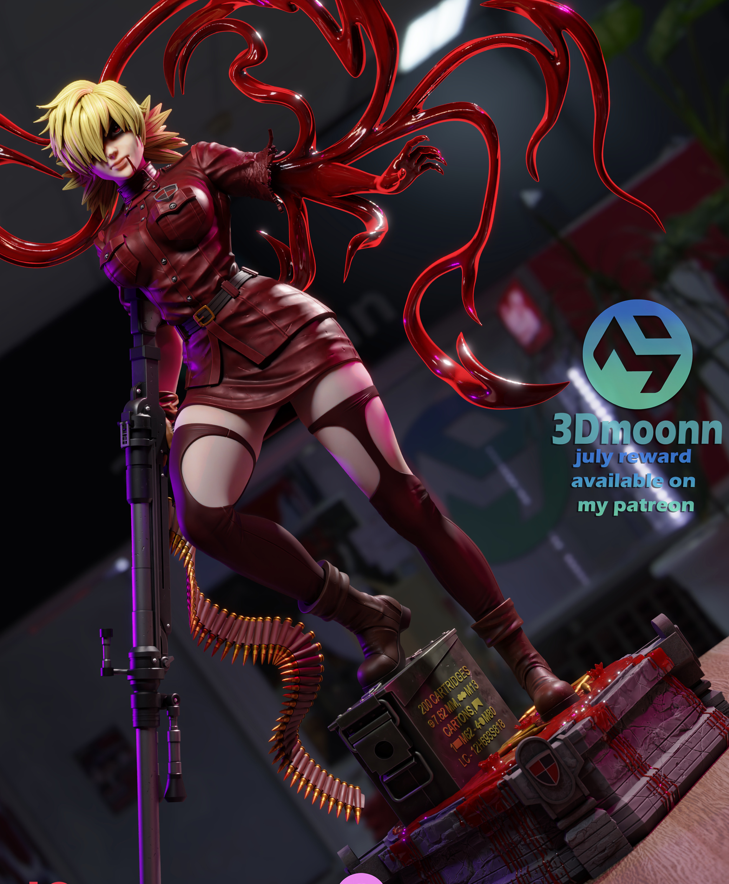 Seras Victoria -  Hellsing 3D print model_11