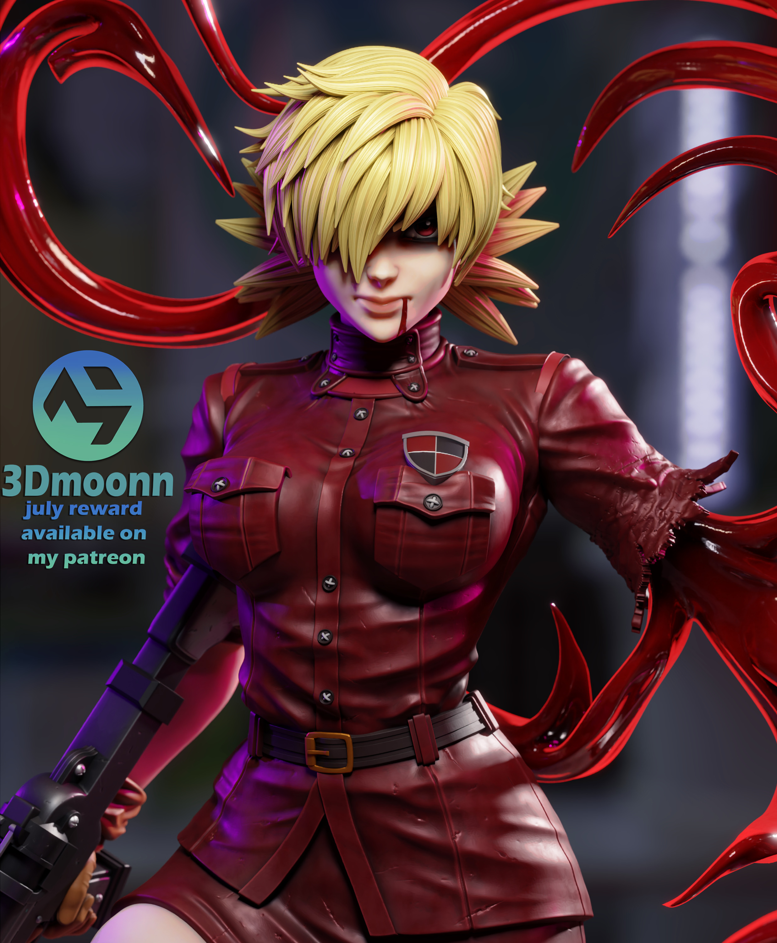 Seras Victoria -  Hellsing 3D print model_9