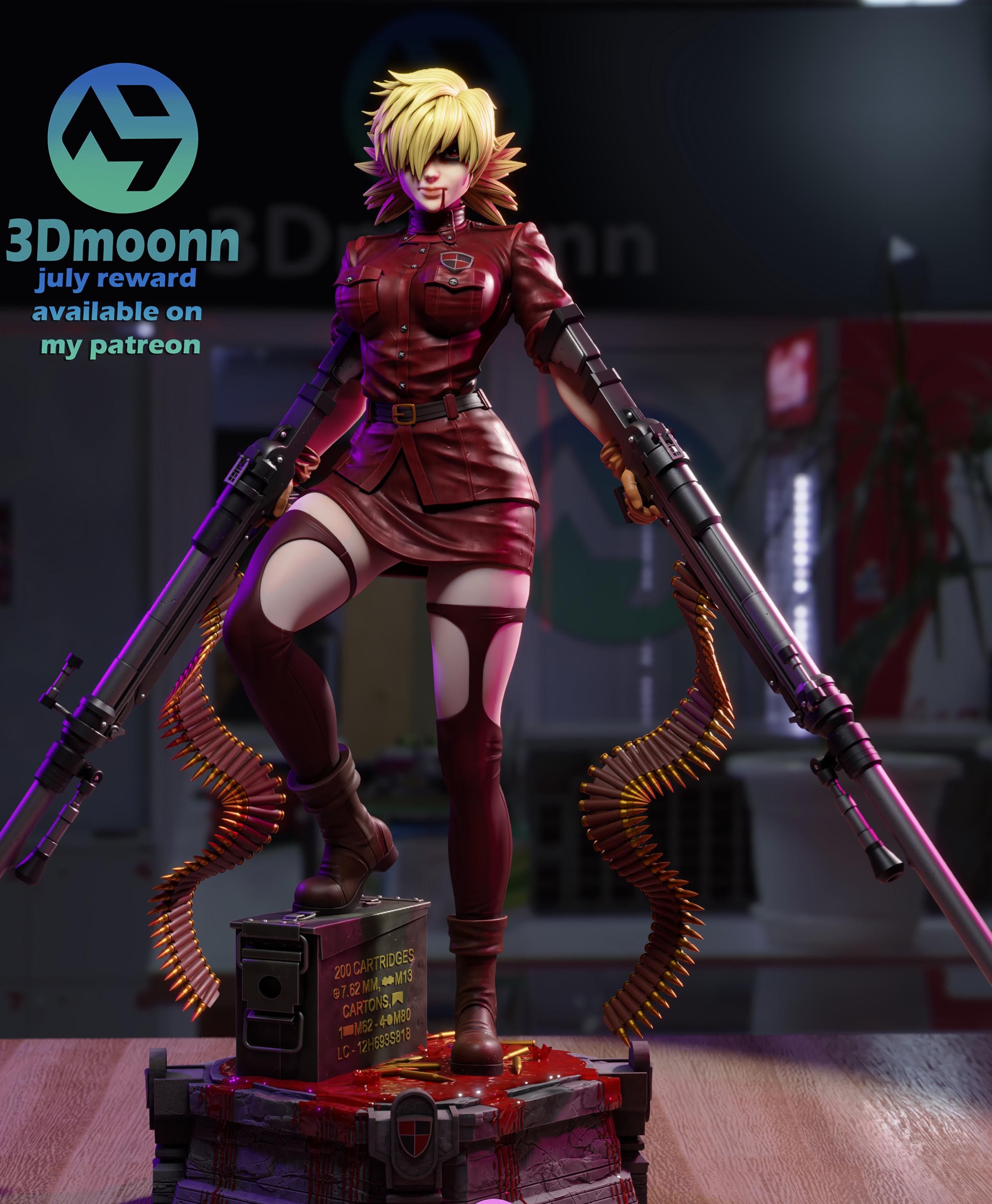 Seras Victoria -  Hellsing 3D print model_12