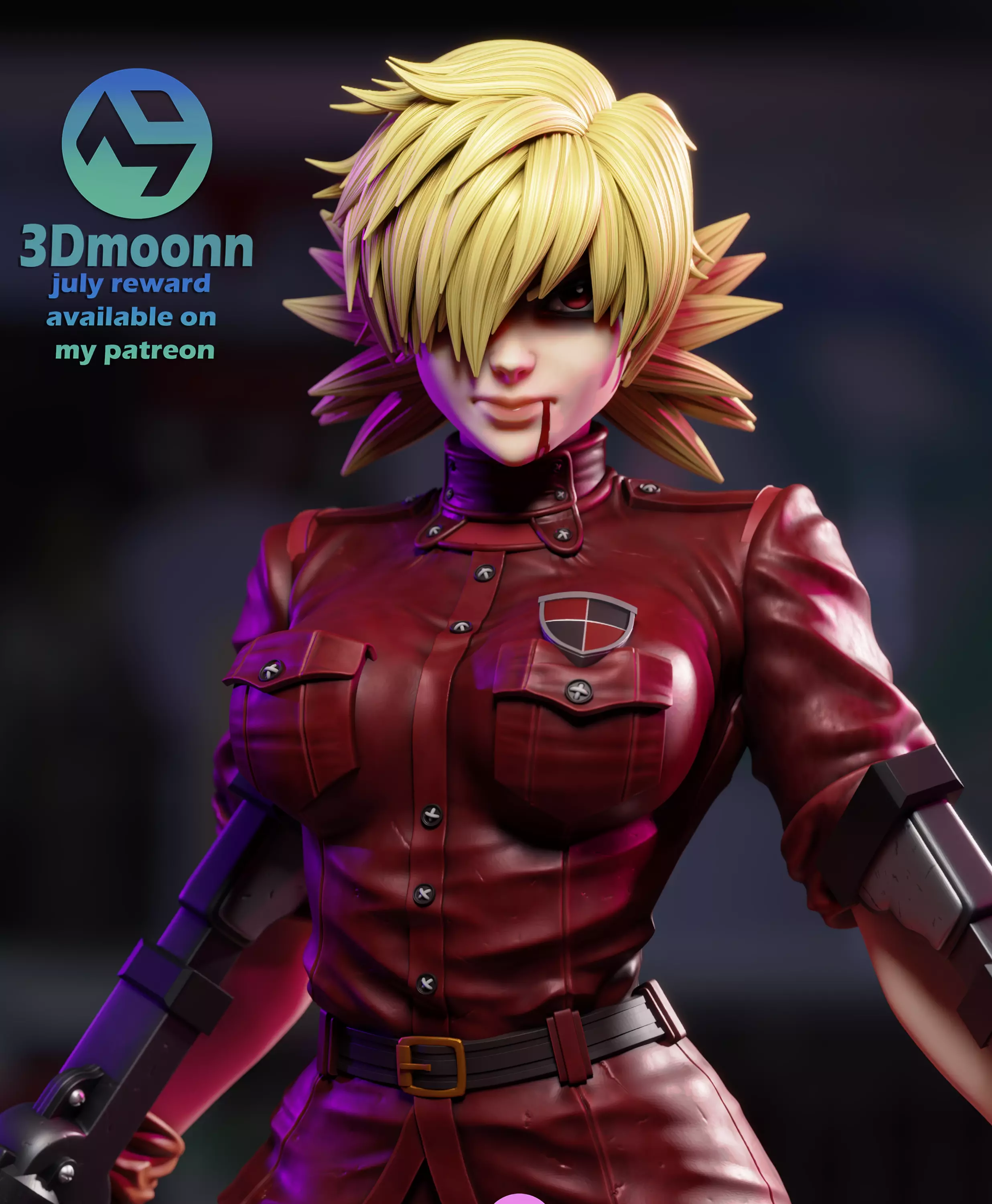 Seras Victoria -  Hellsing 3D print model_0