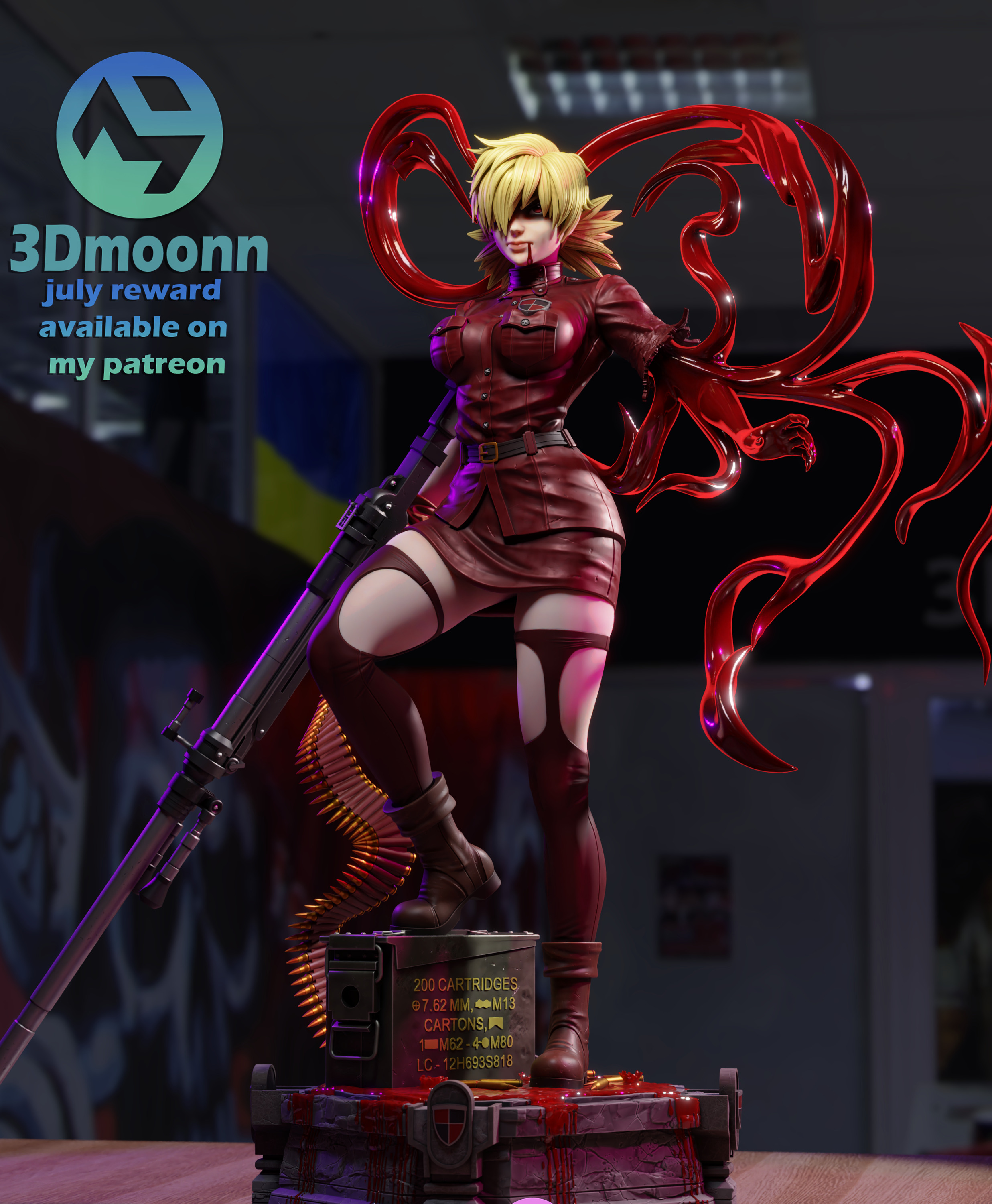 Seras Victoria -  Hellsing 3D print model_7
