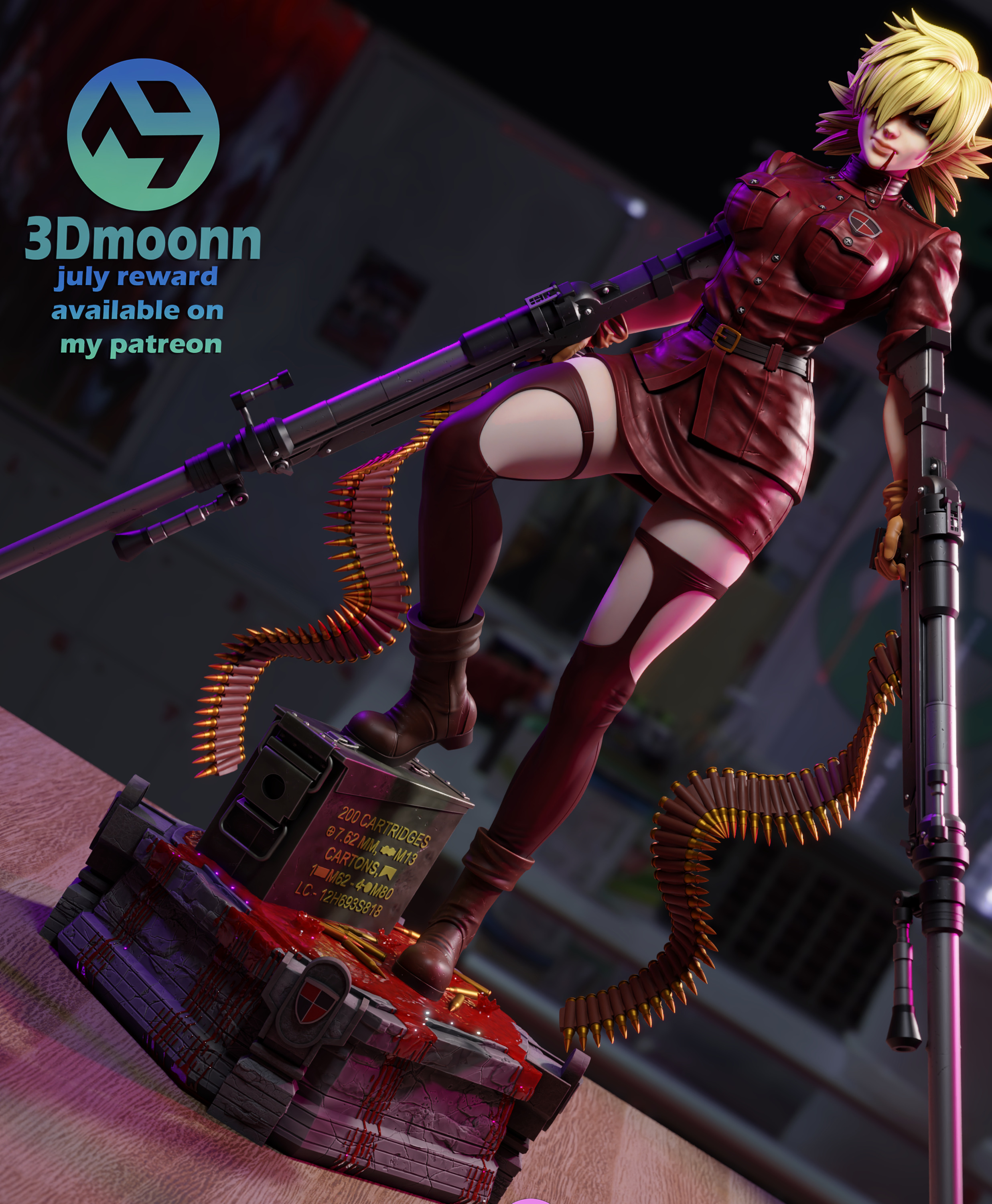 Seras Victoria -  Hellsing 3D print model_4