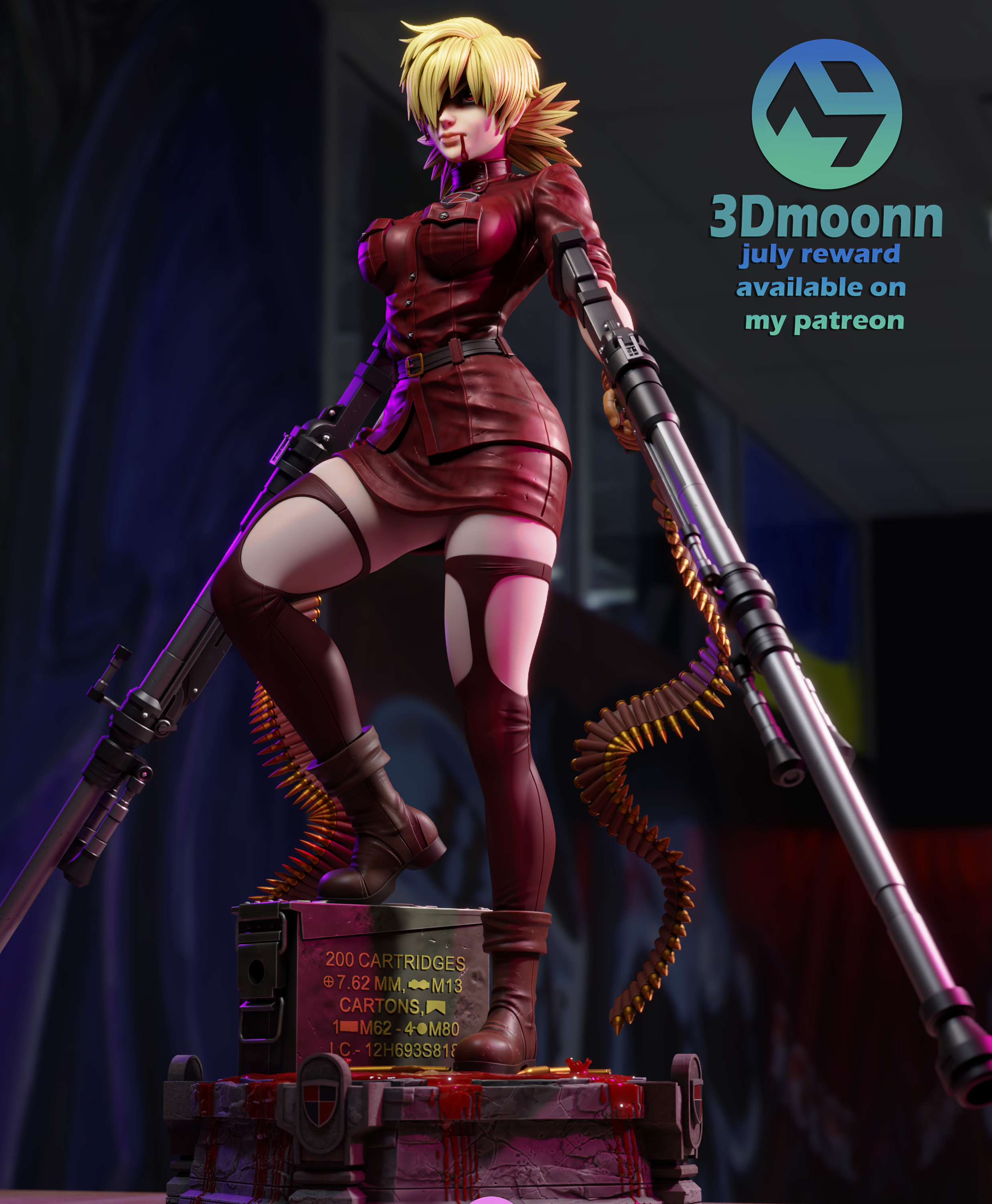 Seras Victoria -  Hellsing 3D print model_3