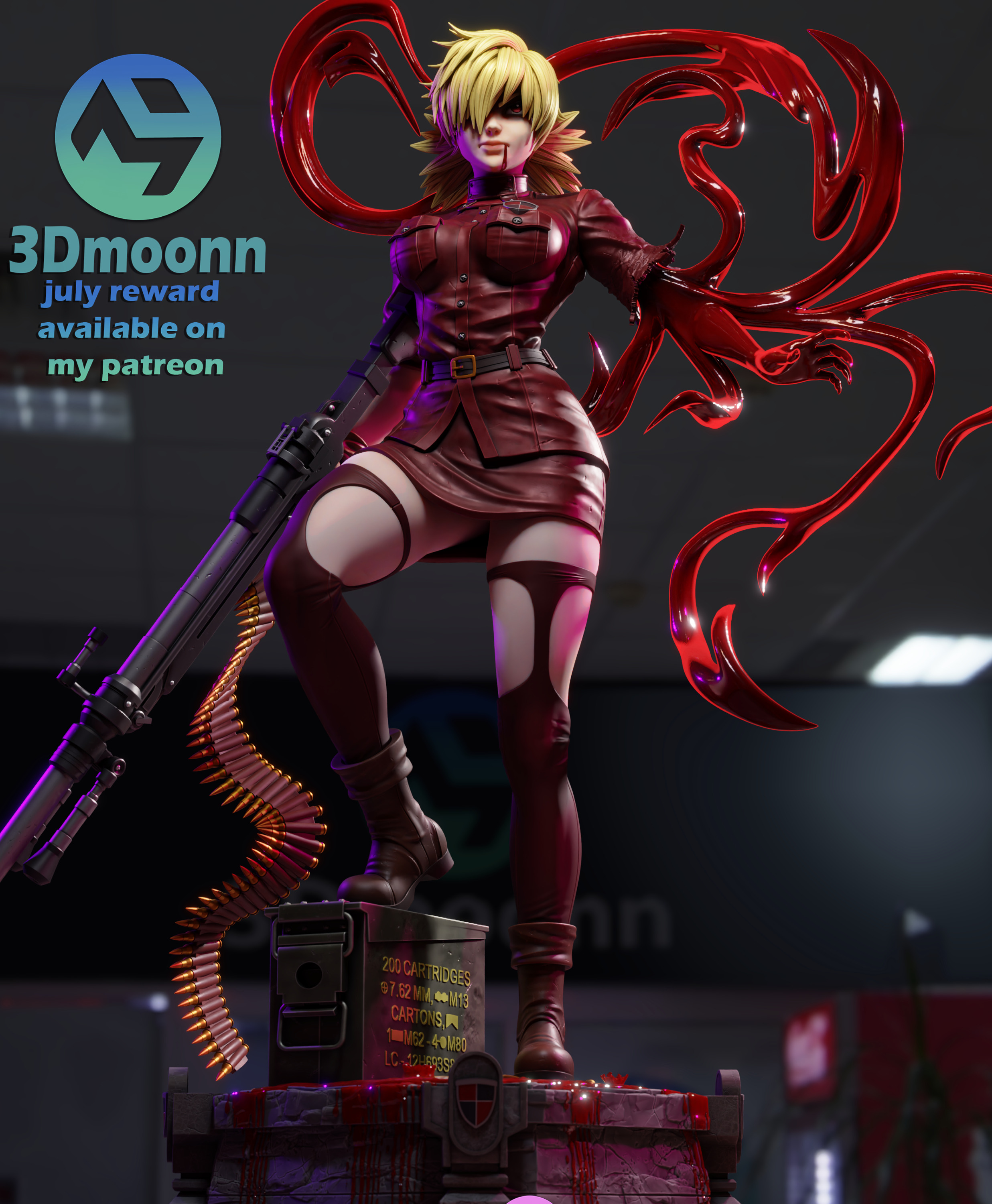 Seras Victoria -  Hellsing 3D print model_8