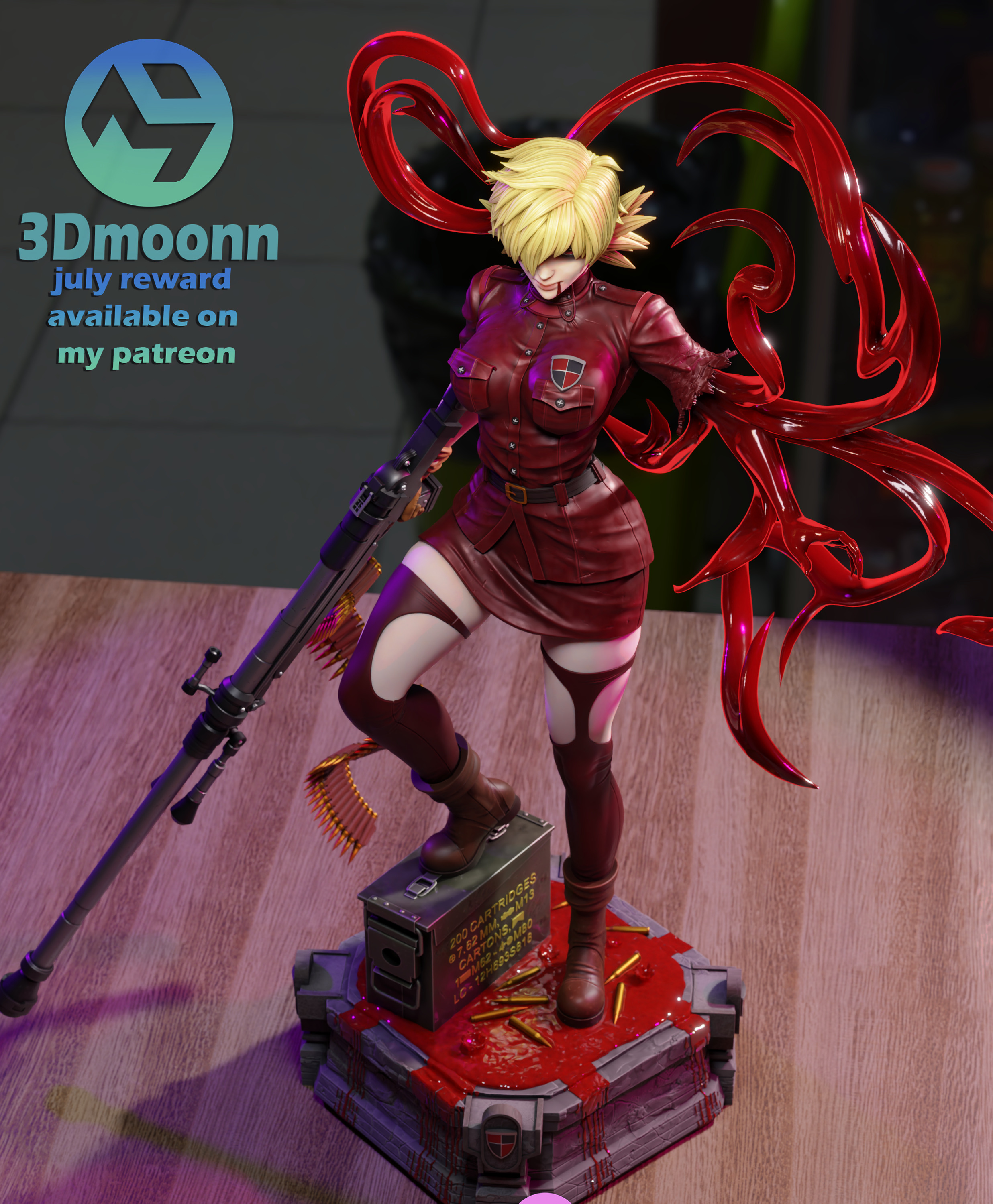 Seras Victoria -  Hellsing 3D print model_6