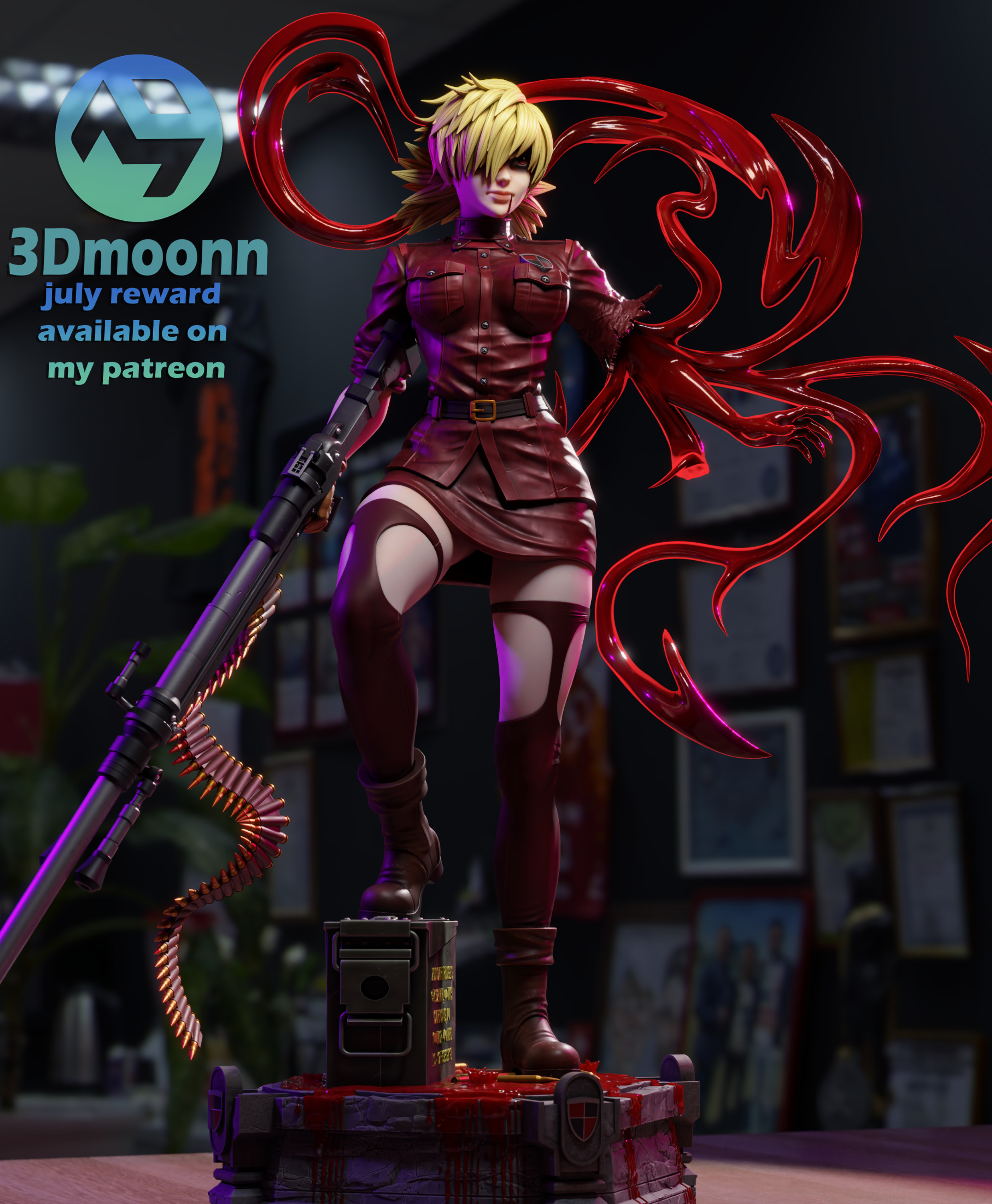Seras Victoria -  Hellsing 3D print model_5