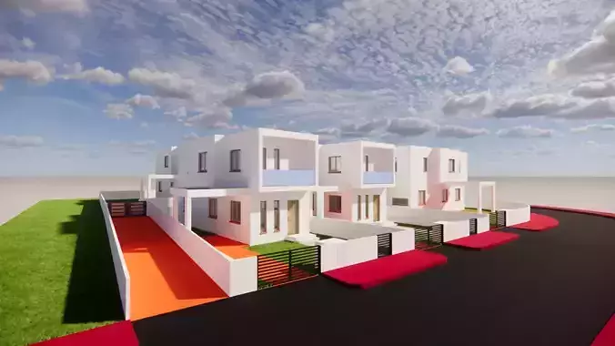 7 Houses  3D model