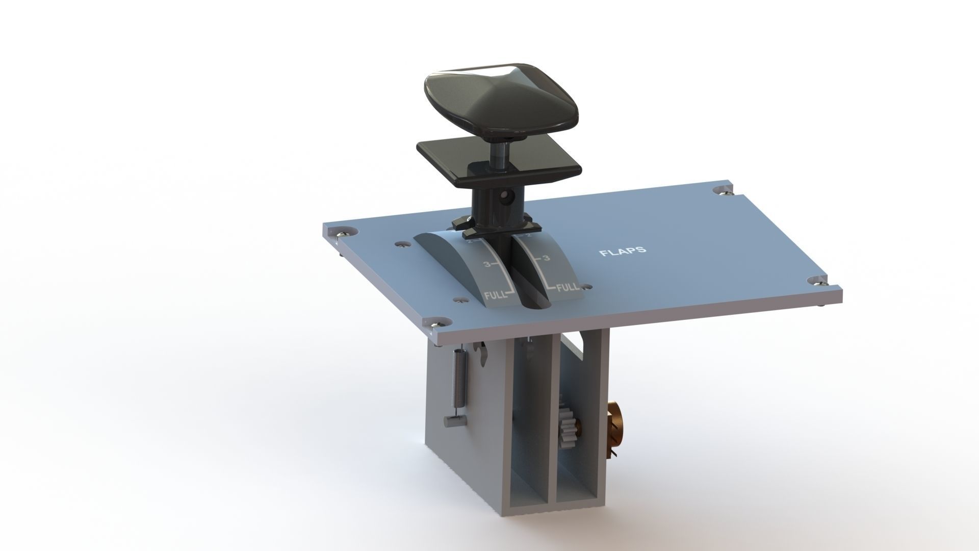 System Flap A320 3D print model_4