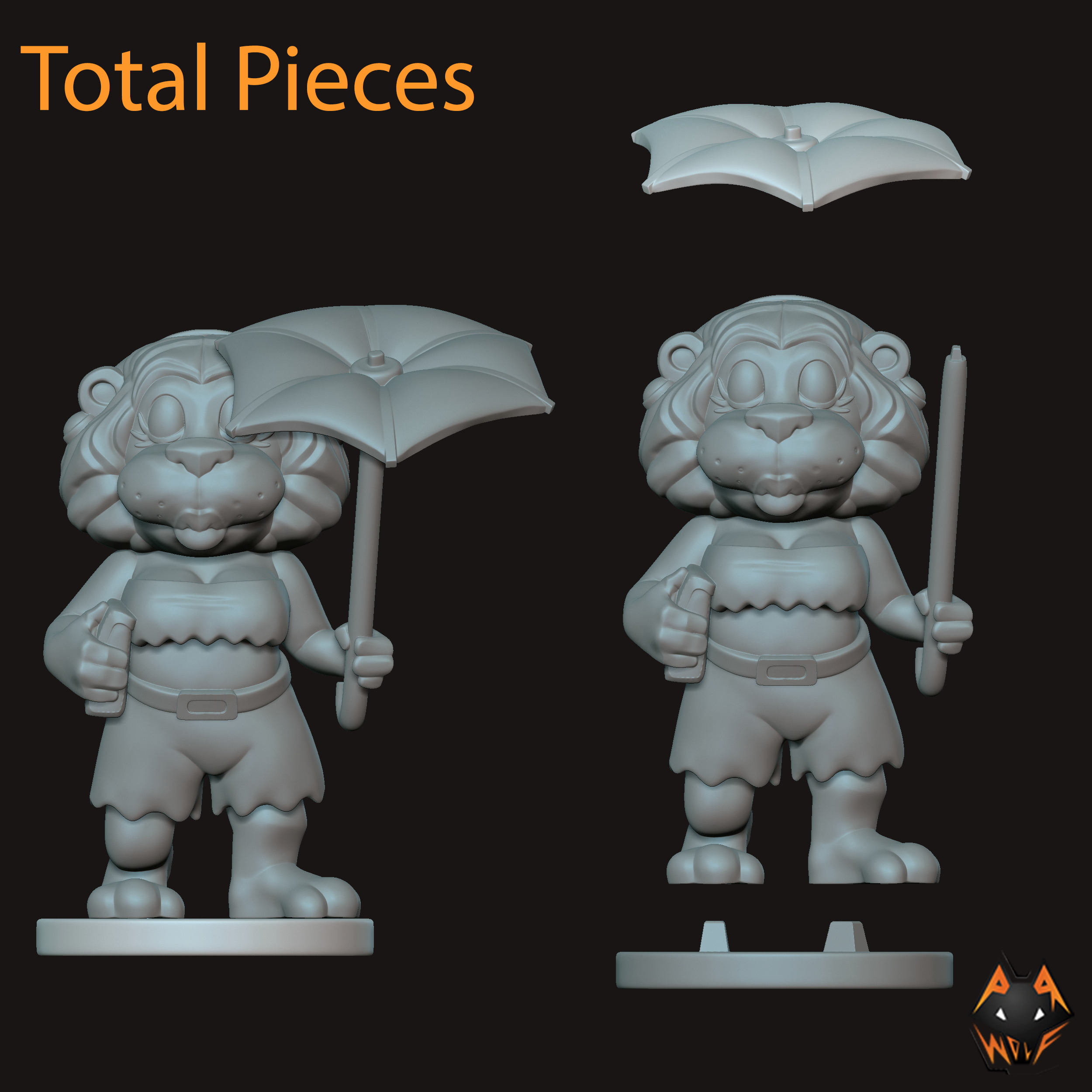 Leoneta Coqueta Kinder 3D print model_3