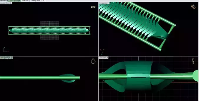 11 mm BALIKSIRTI zincir bileklik 3D baski modeli