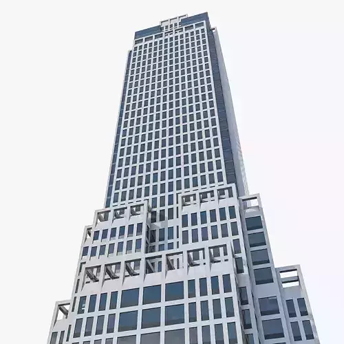 High-rise Office Building 01 Low-poly 3D model