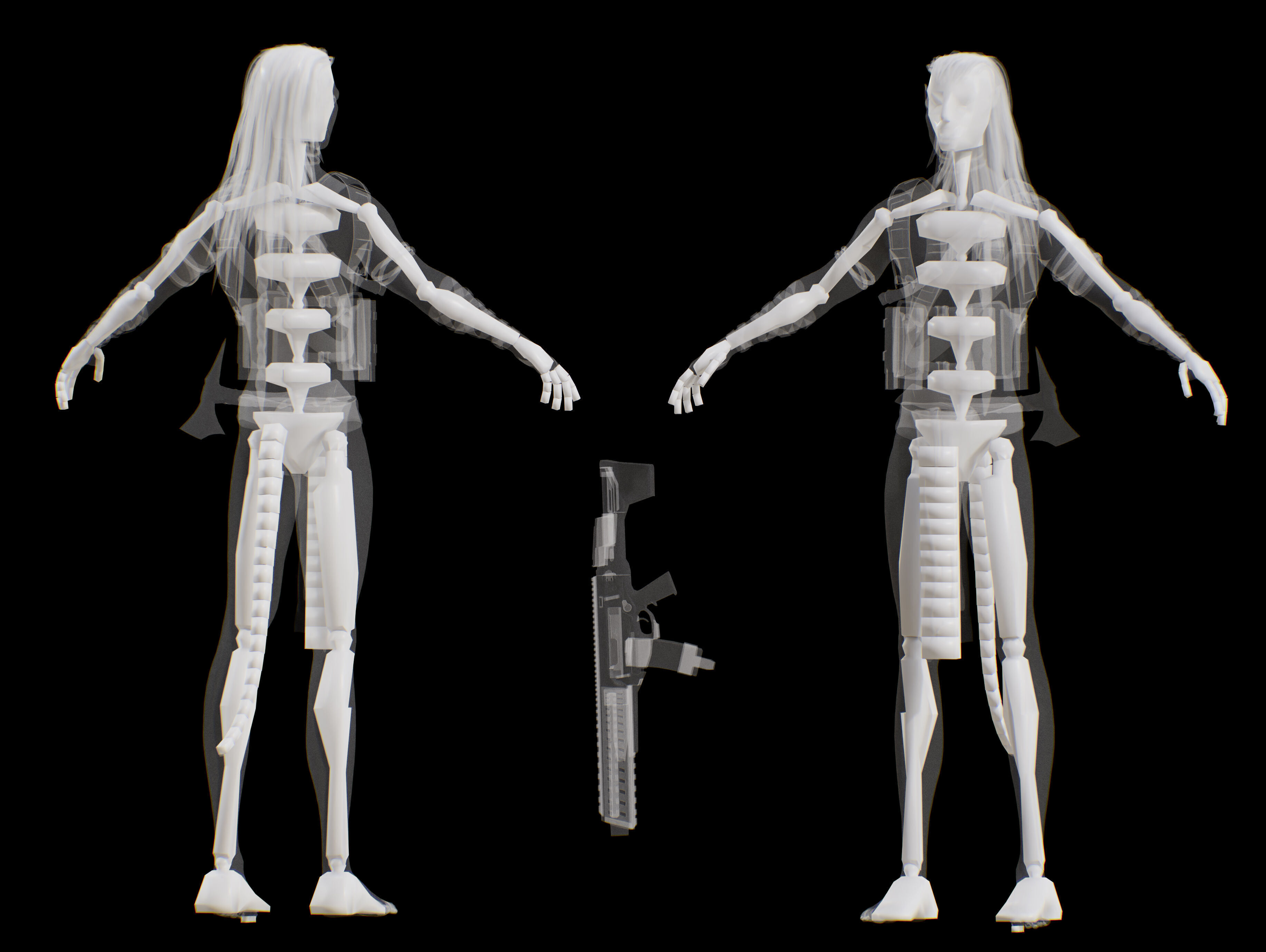 Jake Sully from  Avatar  Low-poly 3D model_13