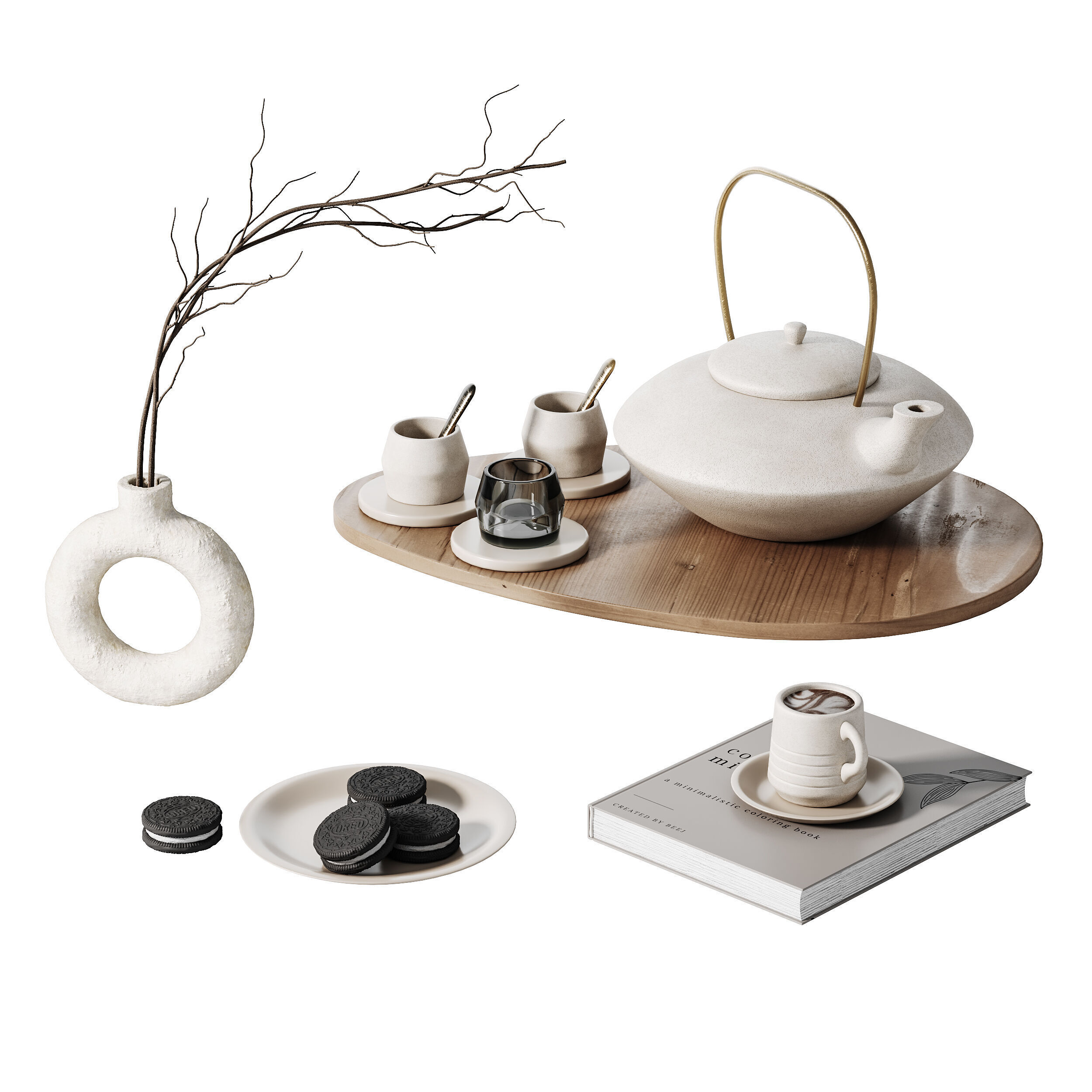 Decorative SET 03 3D model_2
