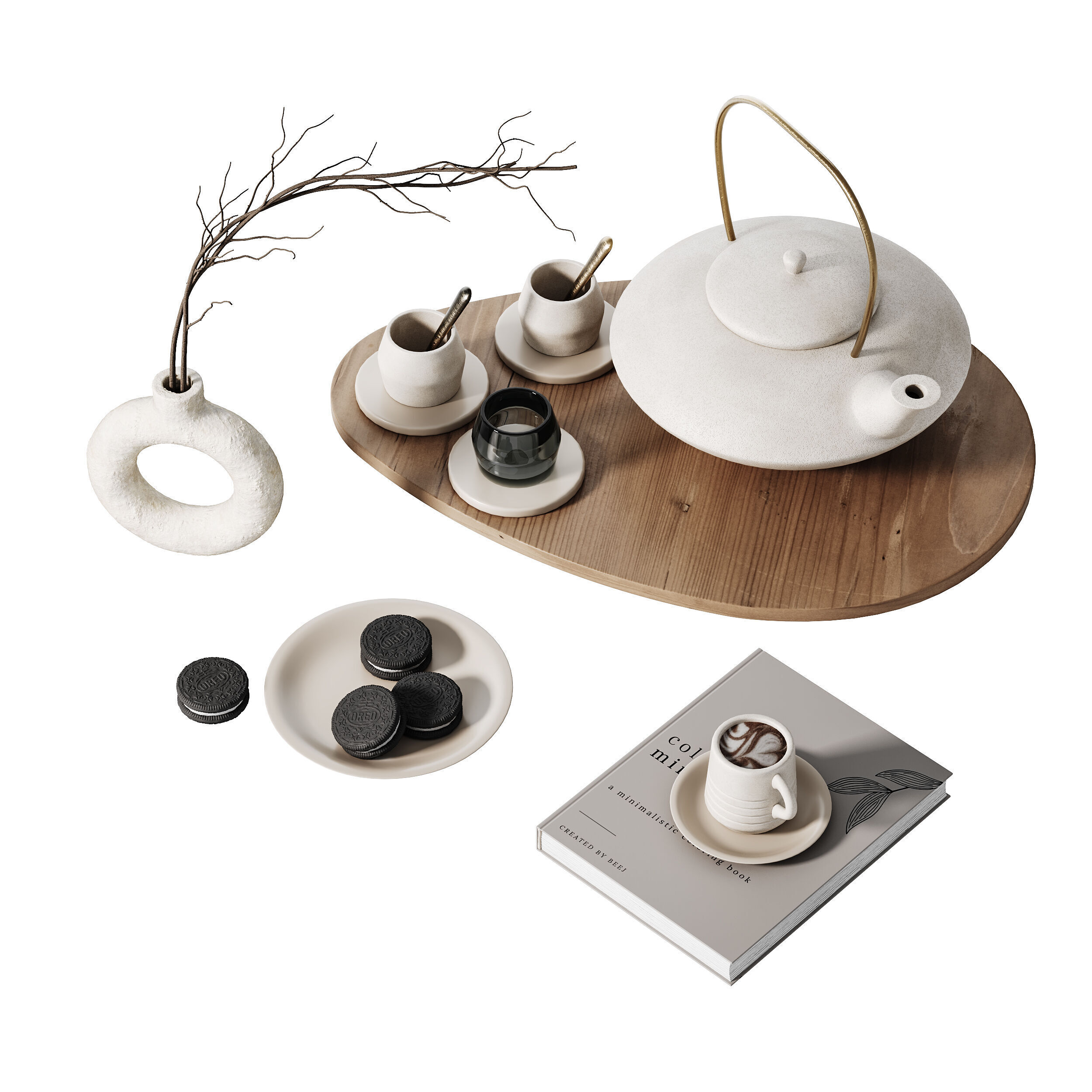 Decorative SET 03 3D model_1