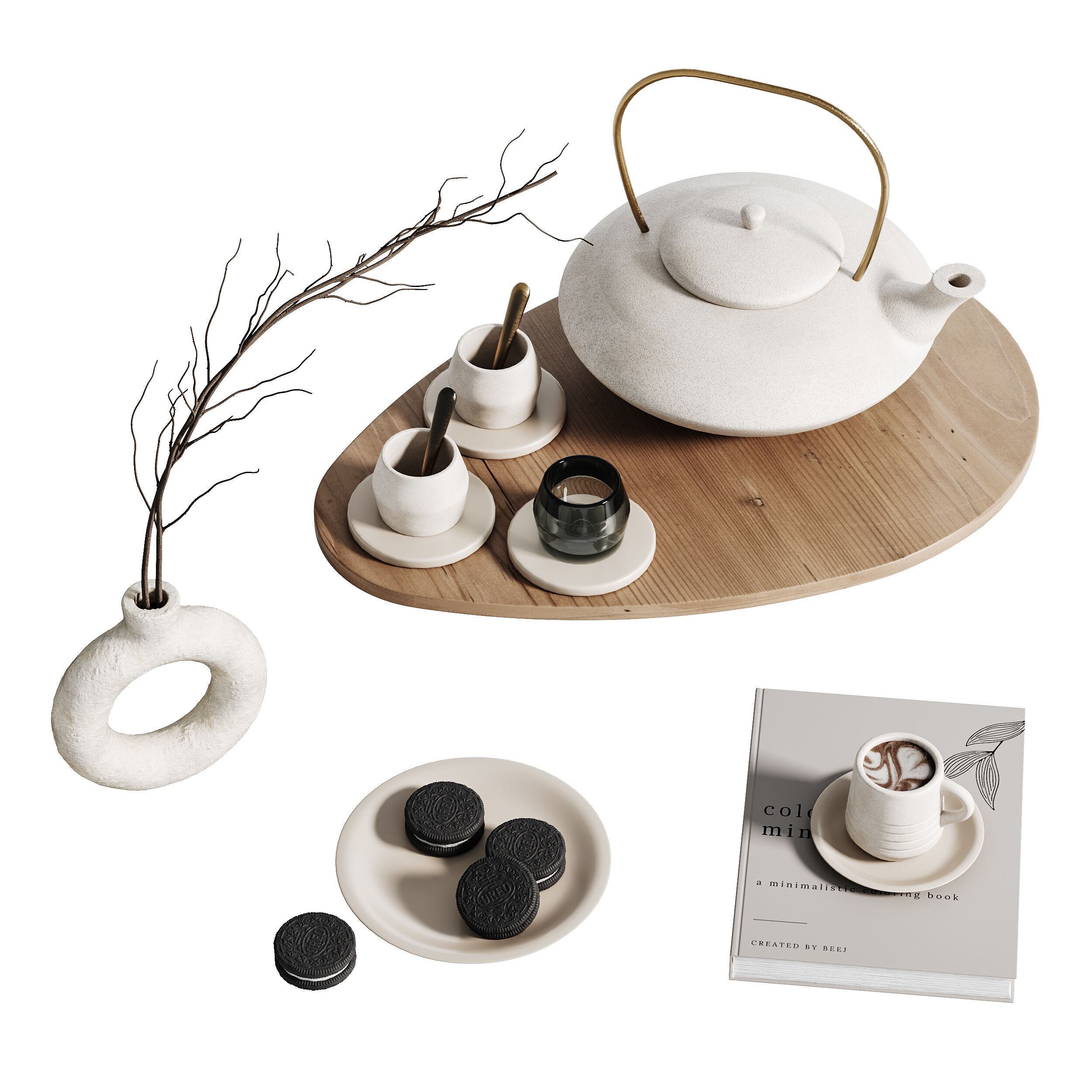 Decorative SET 03 3D model_7
