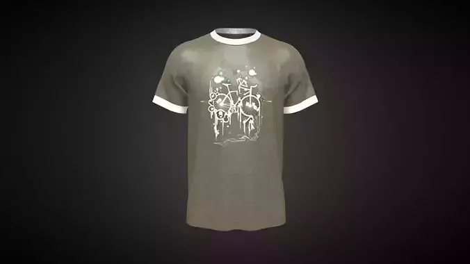 T Shirt-Print In Low Poly