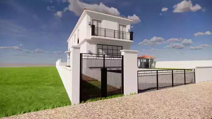 Country side modern house 3D model