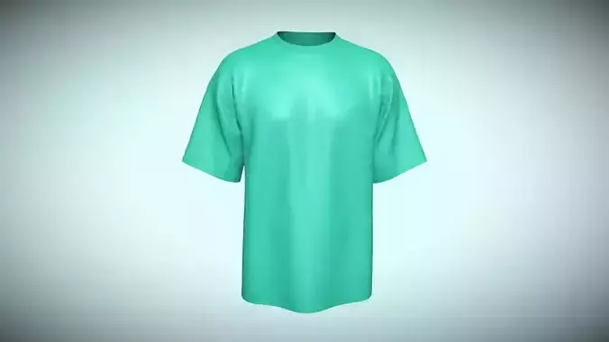 T- Shirt-Single Color In Low Poly