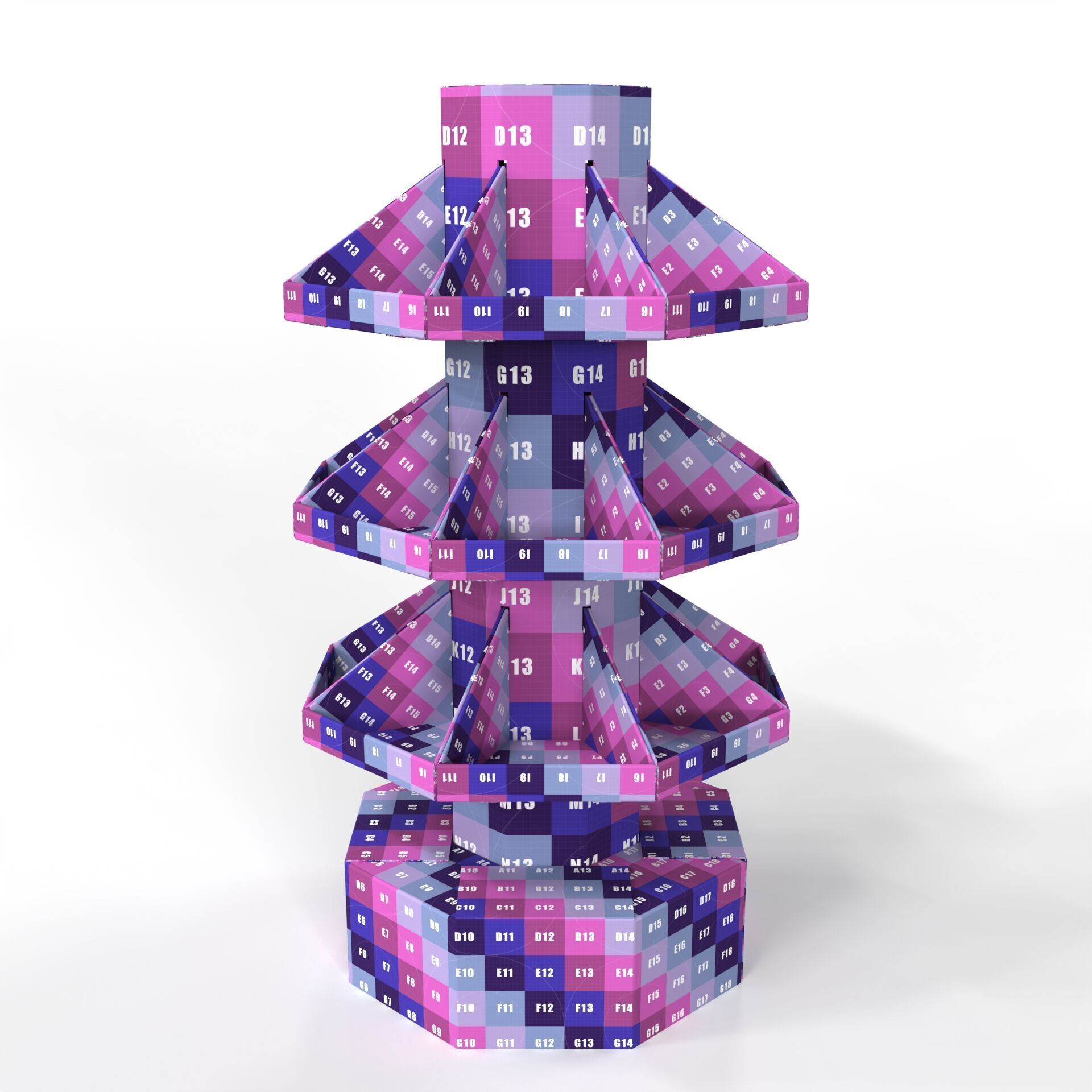 Point of Sale Cardboard Display Stand Texture_7