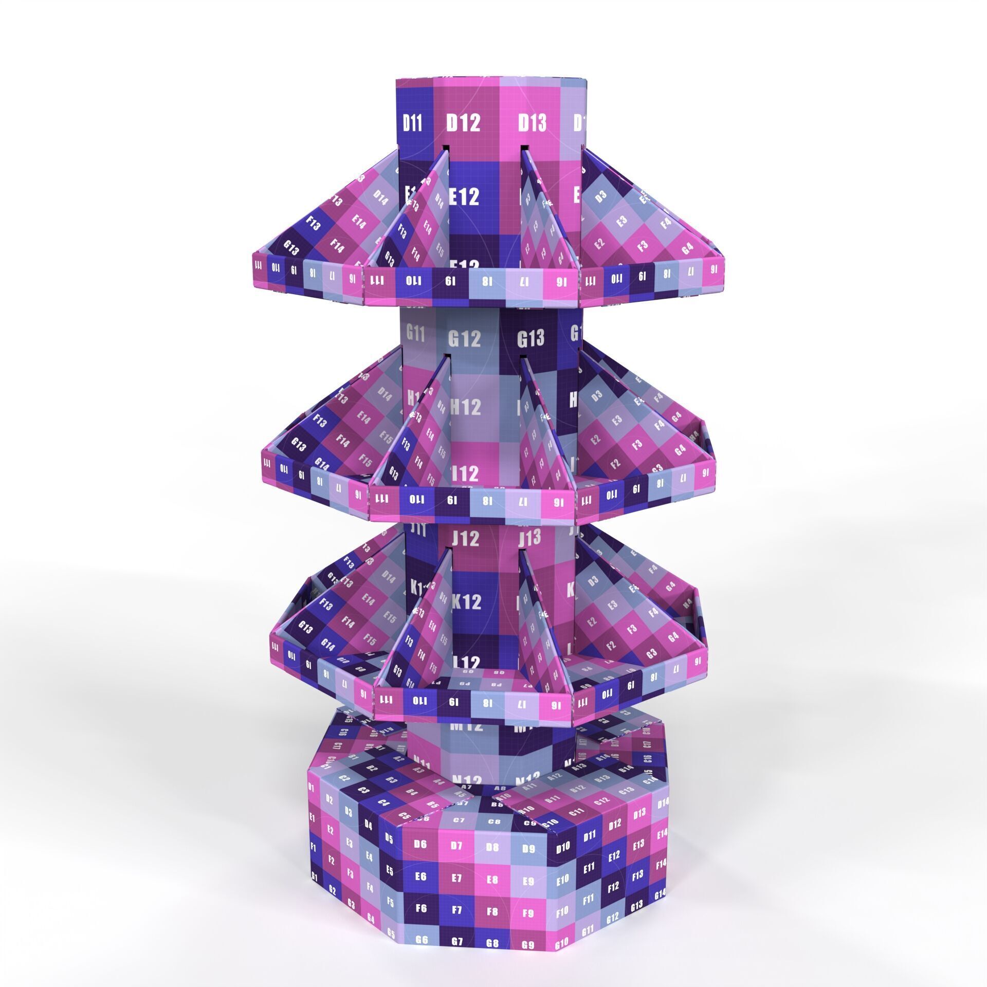 Point of Sale Cardboard Display Stand Texture_6