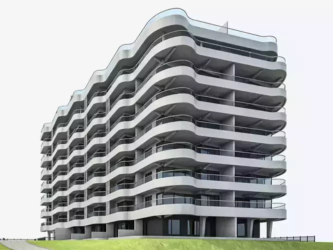 Modern Apartment Building 04