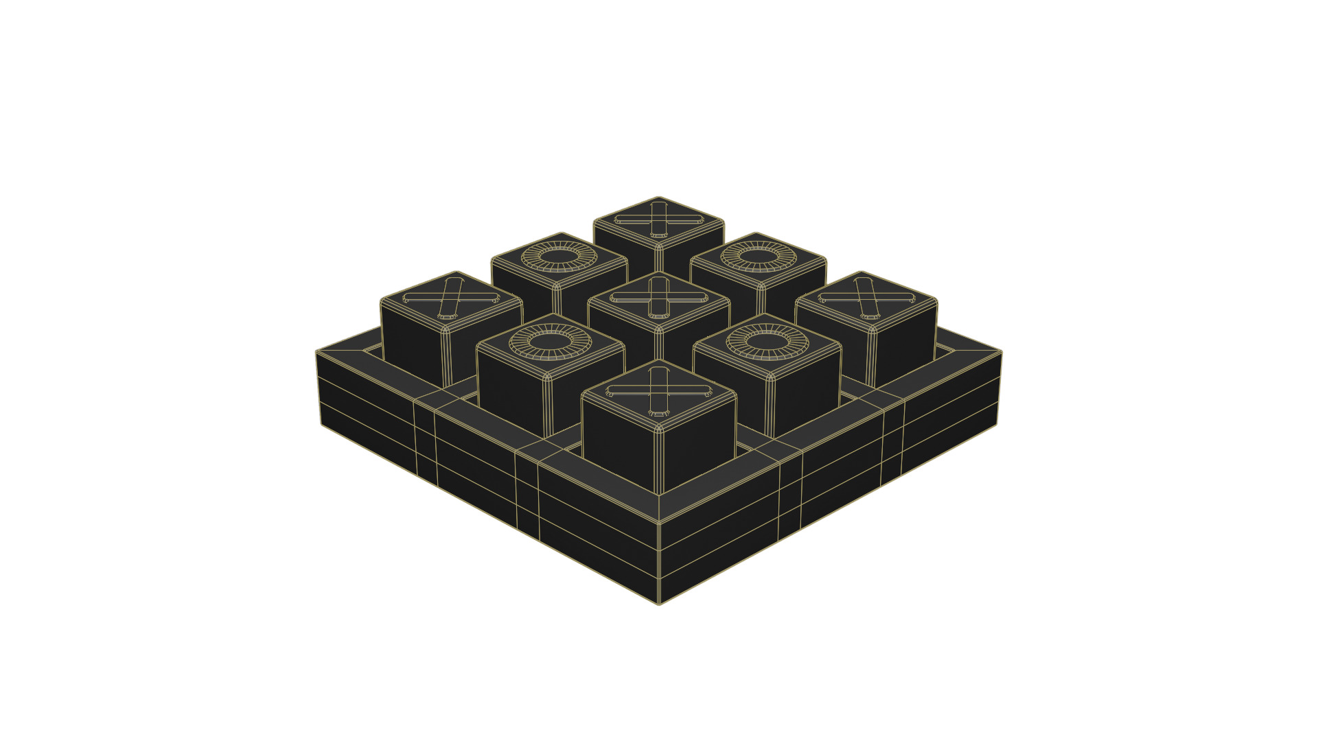 Tic Tac Toe 3D model_1