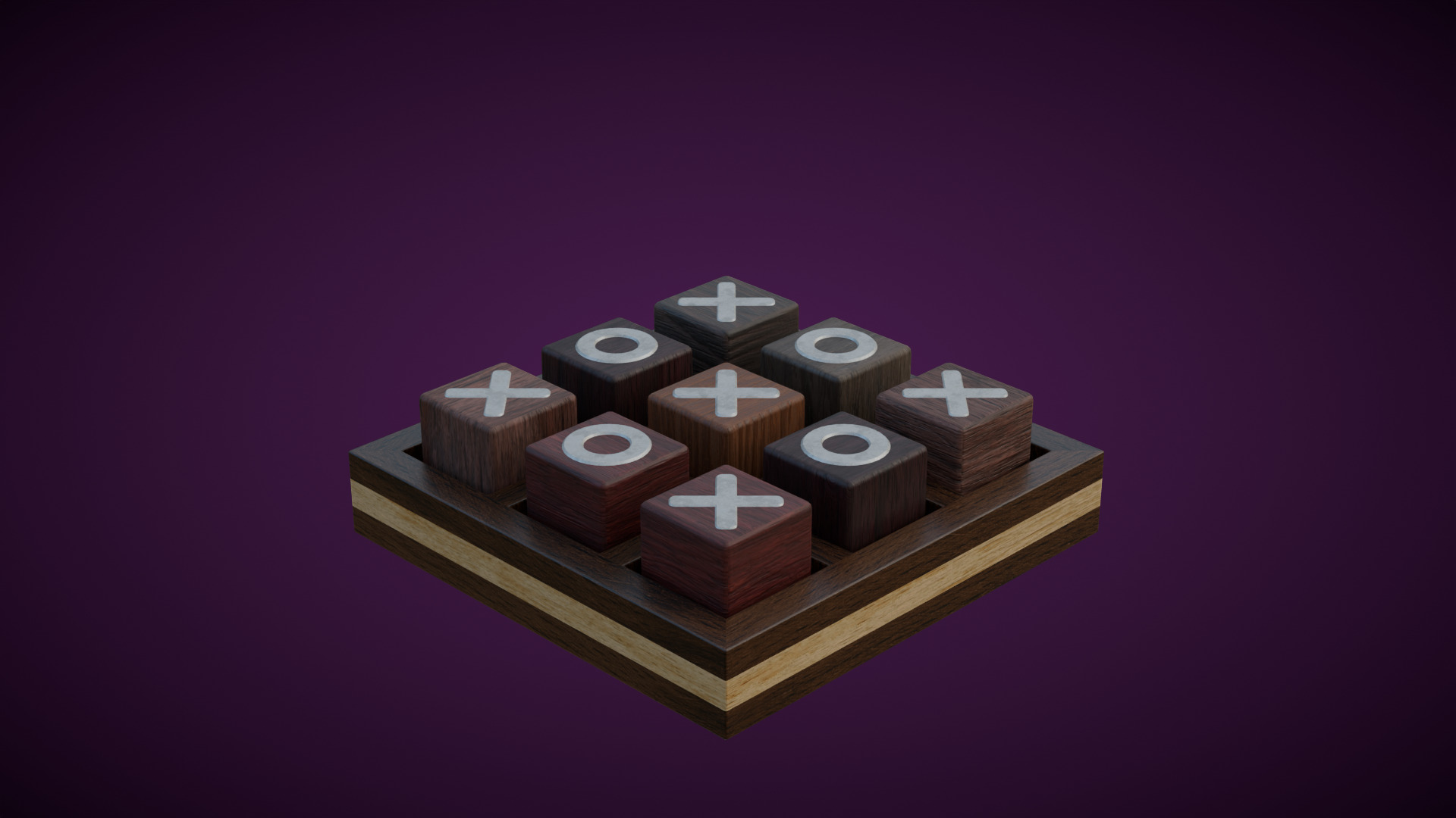 Tic Tac Toe 3D model_4