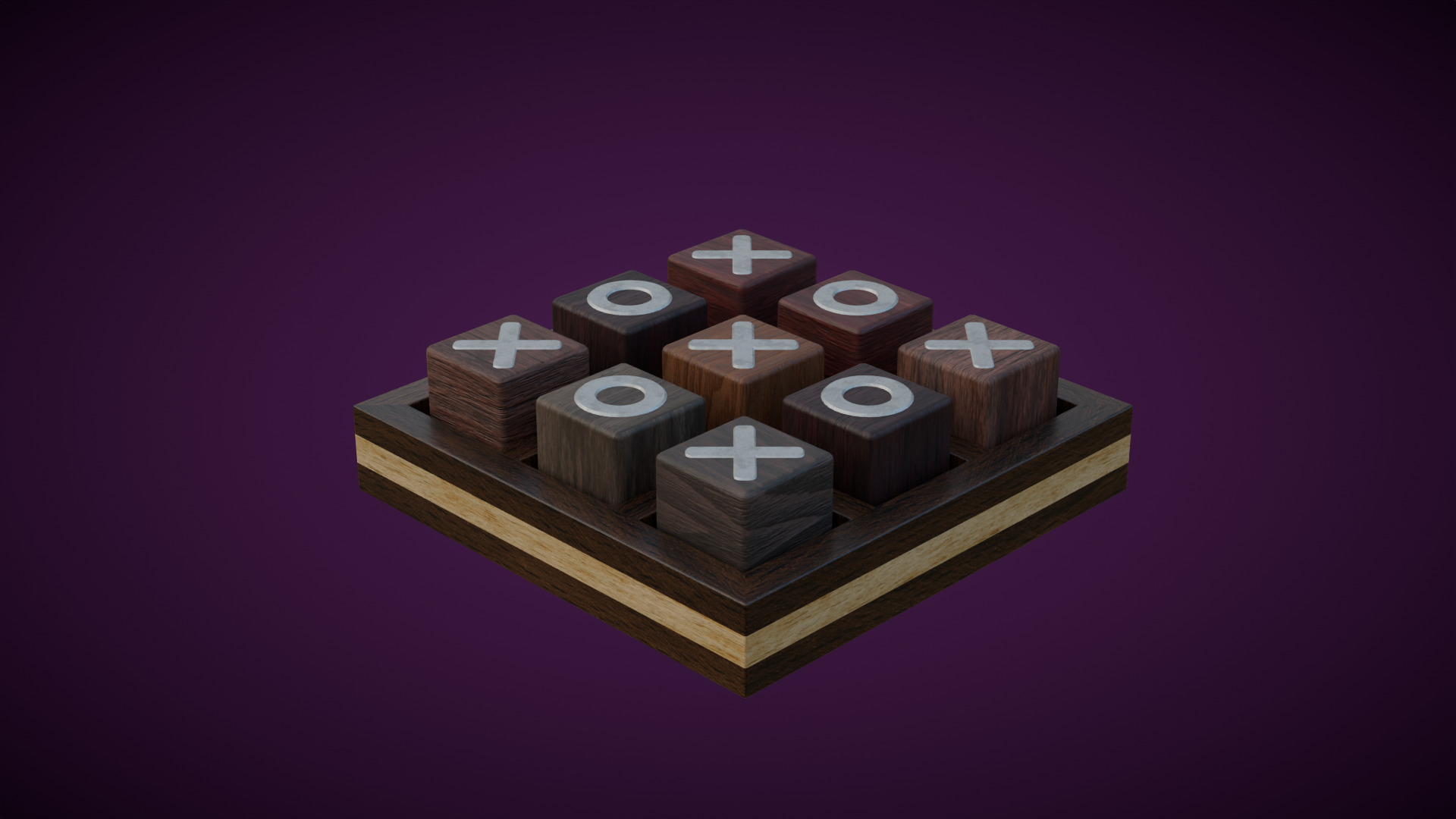 Tic Tac Toe 3D model_12